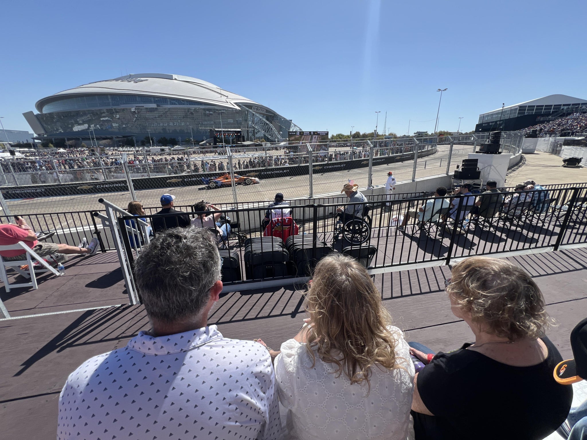 Real Fan View taken from Horseshoe Grandstand 4 Section B at AT&T Stadium by Leonel L
