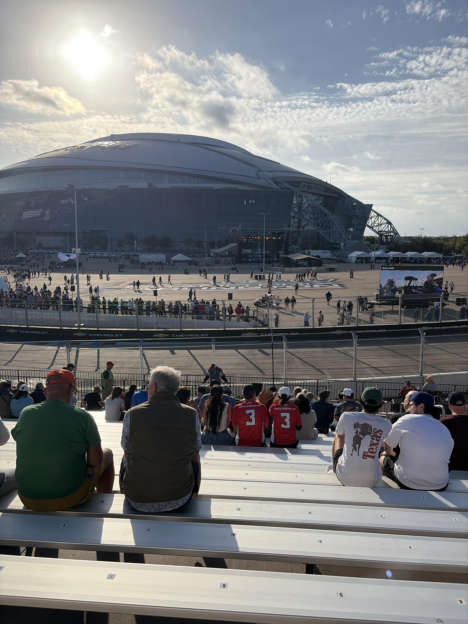 Real Fan View taken from Horseshoe Grandstand 4 Section C at AT&T Stadium by Anonymous User