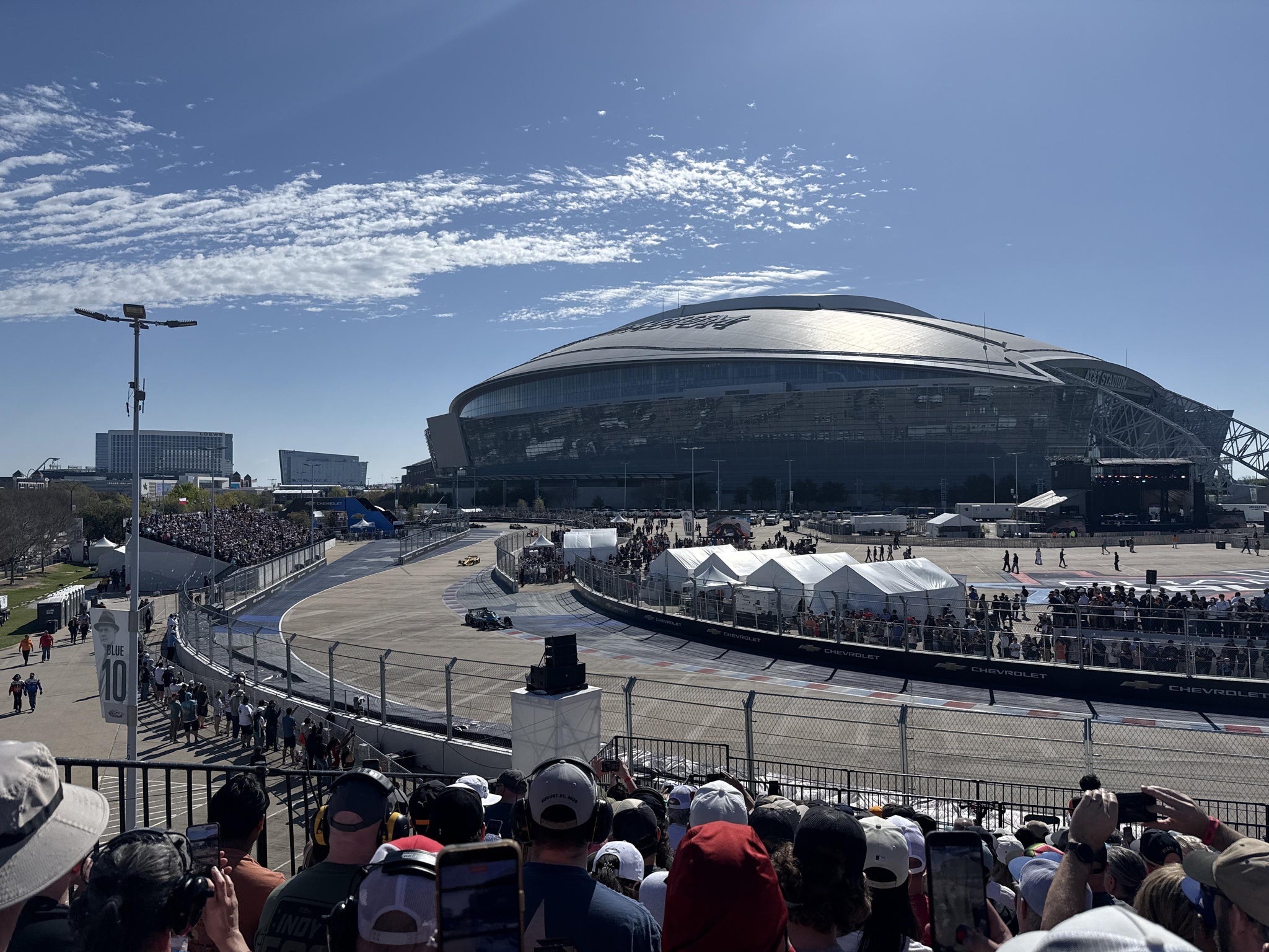 Real Fan View taken from Horseshoe Grandstand 4 Section F at AT&T Stadium by Adam W