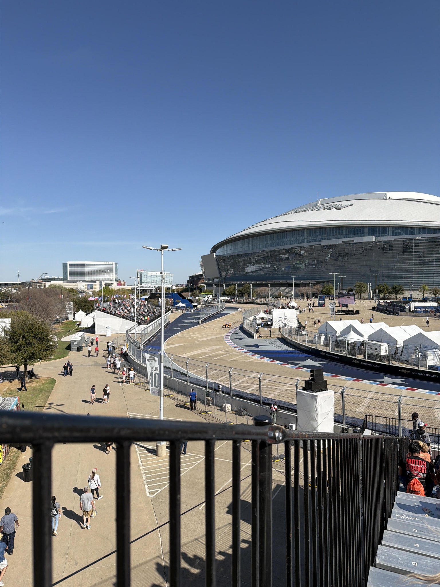Real Fan View taken from Horseshoe Grandstand 4 Section F at AT&T Stadium by Anonymous User