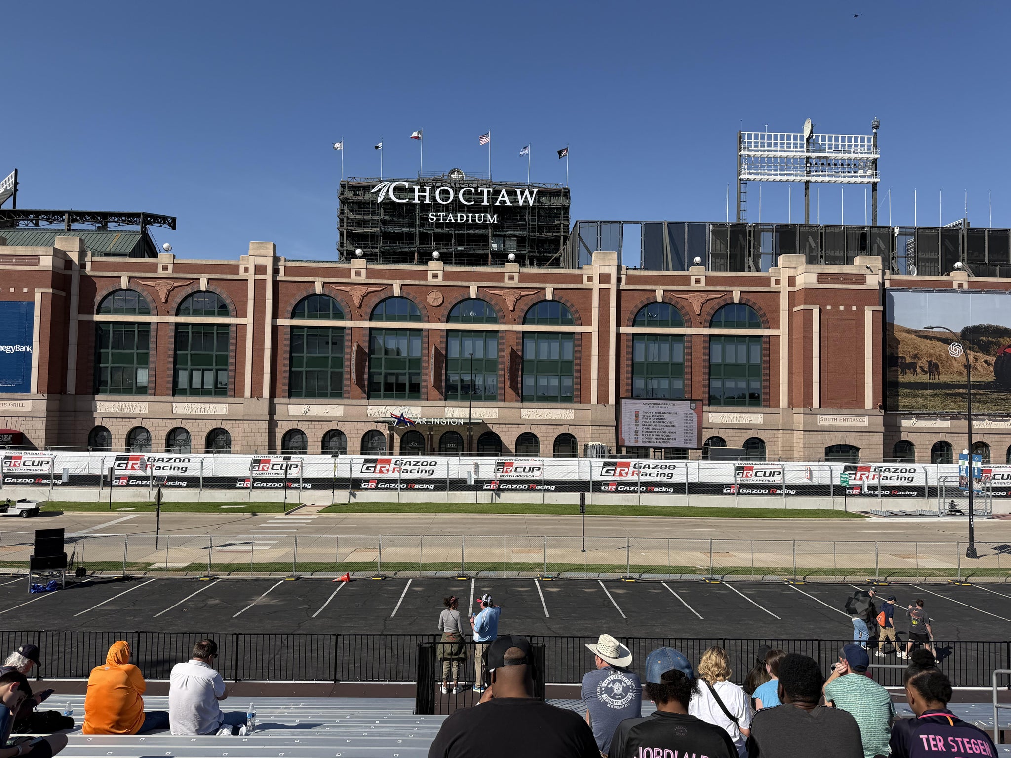 Real Fan View taken from Speed Trap Grandstand 7 Section D at AT&T Stadium by Anonymous User