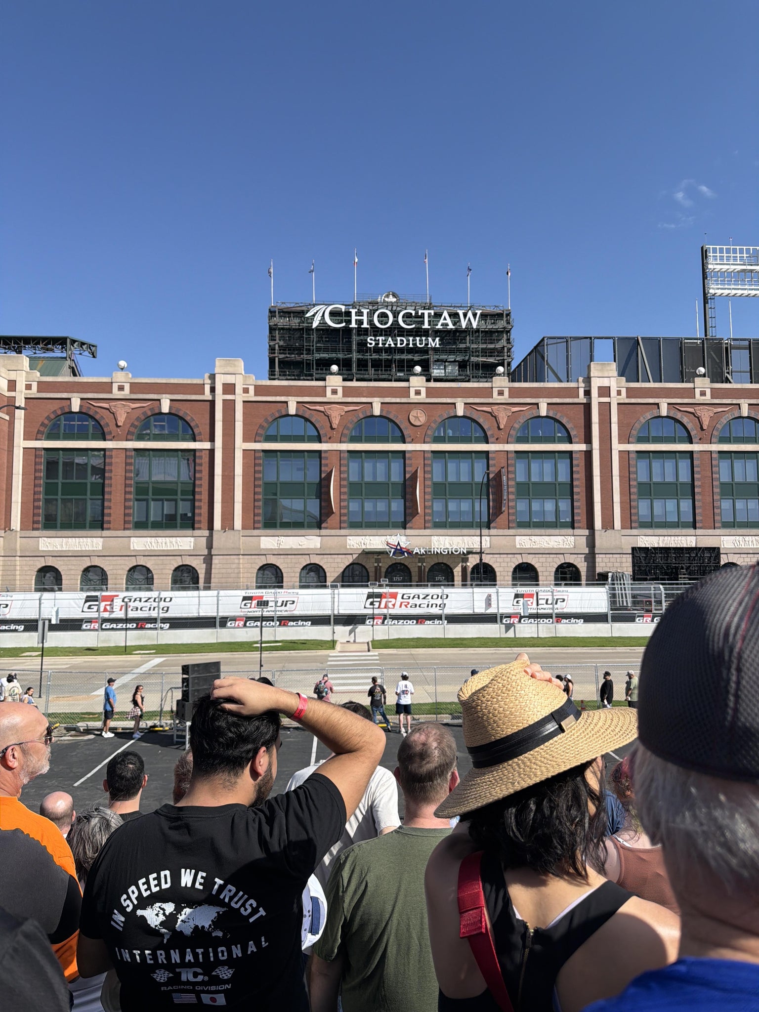 Real Fan View taken from Speed Trap Grandstand 7 Section E at AT&T Stadium by Lizeth A