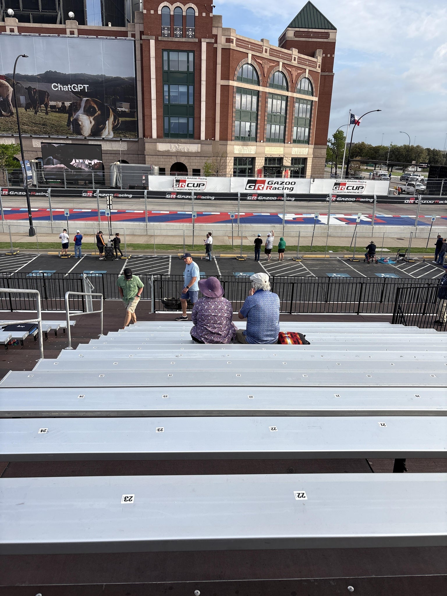 Real Fan View taken from Speed Trap Grandstand 8 Section B at AT&T Stadium by Serenity M