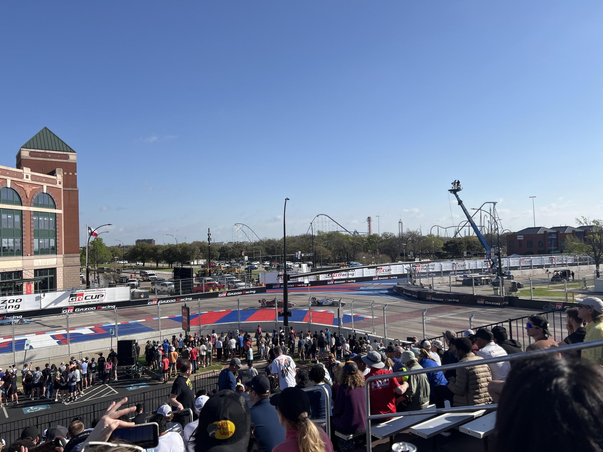 Real Fan View taken from Speed Trap Grandstand 8 Section B at AT&T Stadium by Michelle K