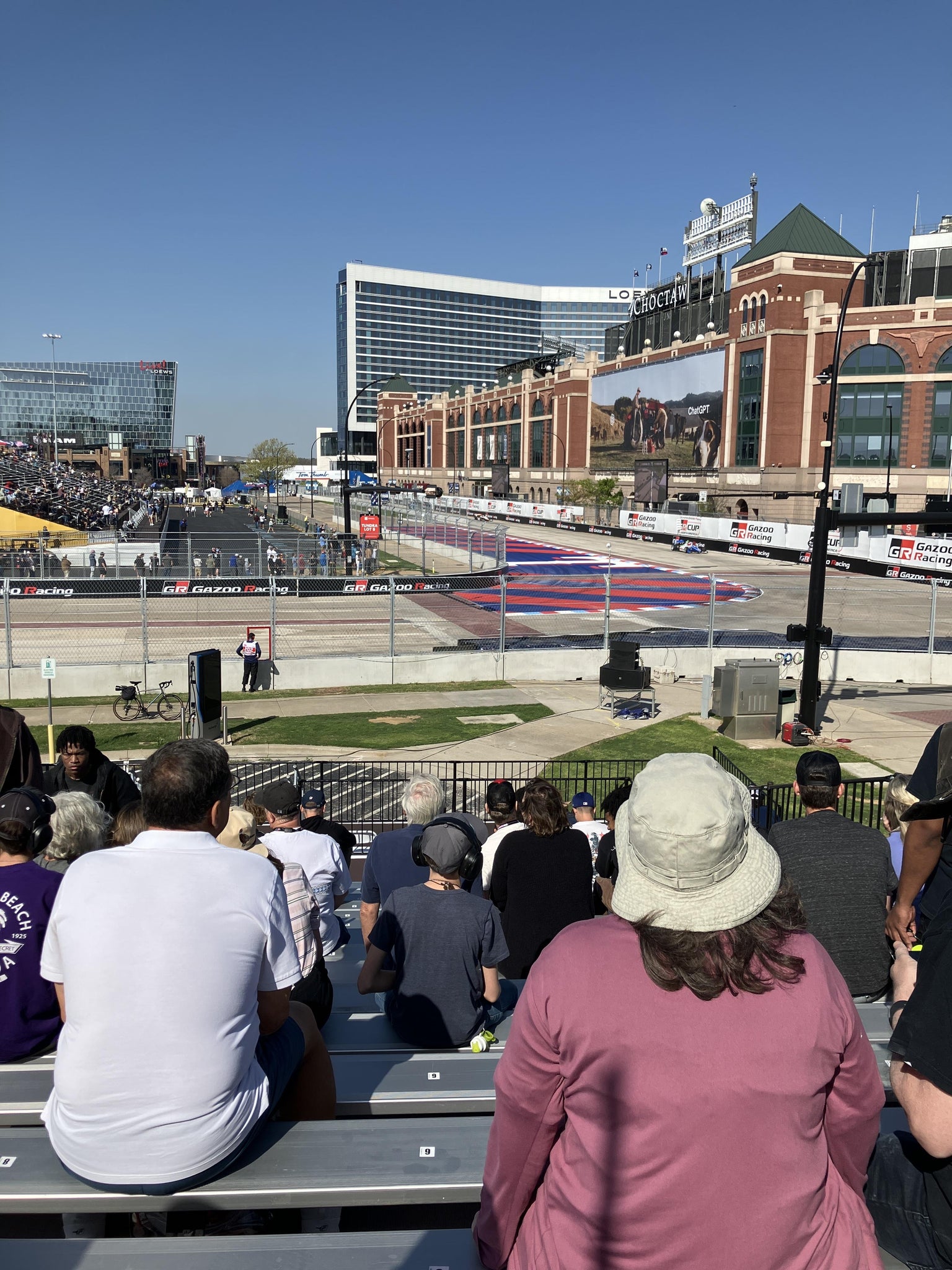 Real Fan View taken from Speed Trap Grandstand 9 Section A at AT&T Stadium by Raymond N