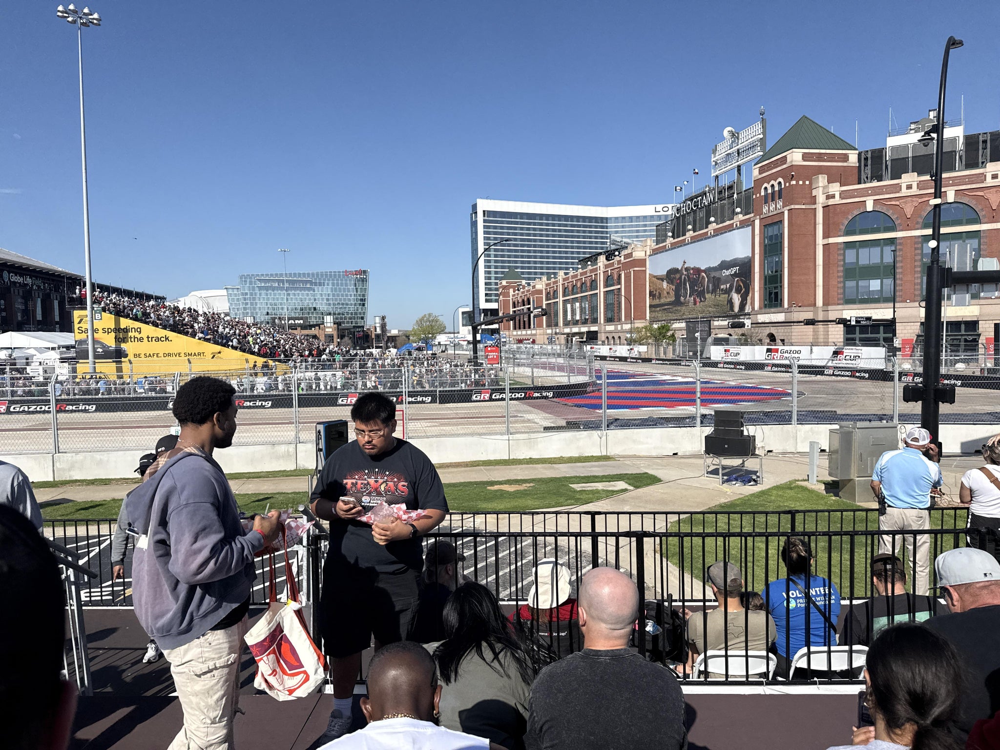 Real Fan View taken from Speed Trap Grandstand 9 Section A at AT&T Stadium by Stephen E