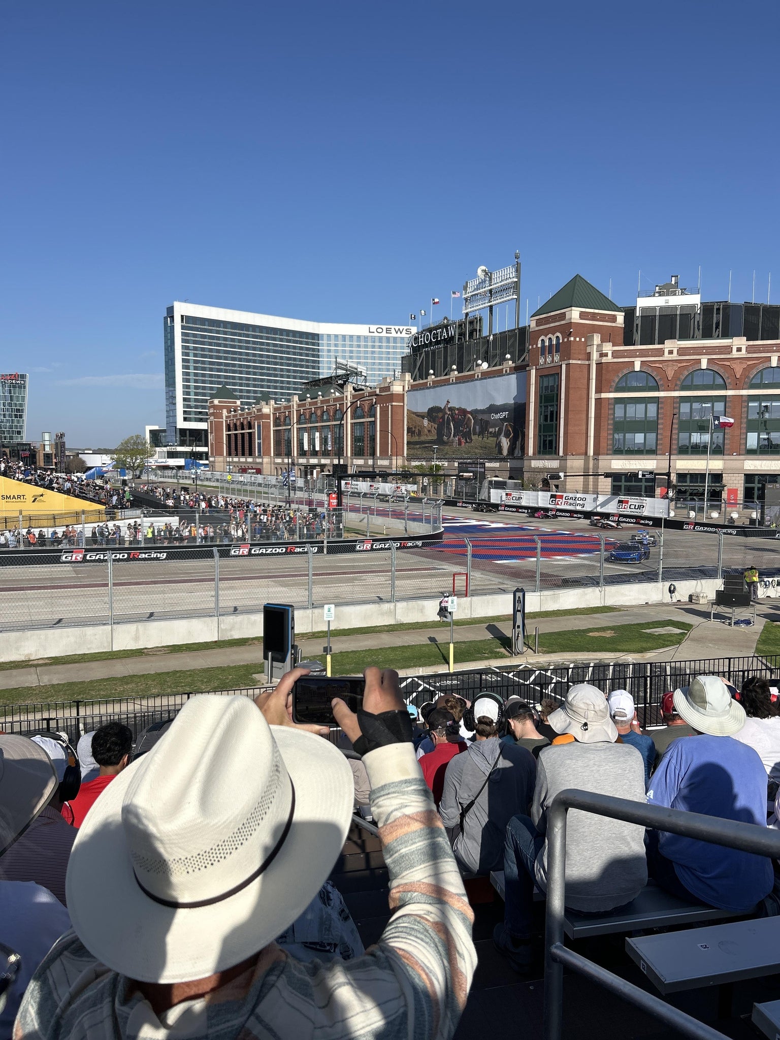 Real Fan View taken from Speed Trap Grandstand 9 Section C at AT&T Stadium by Yvonne C