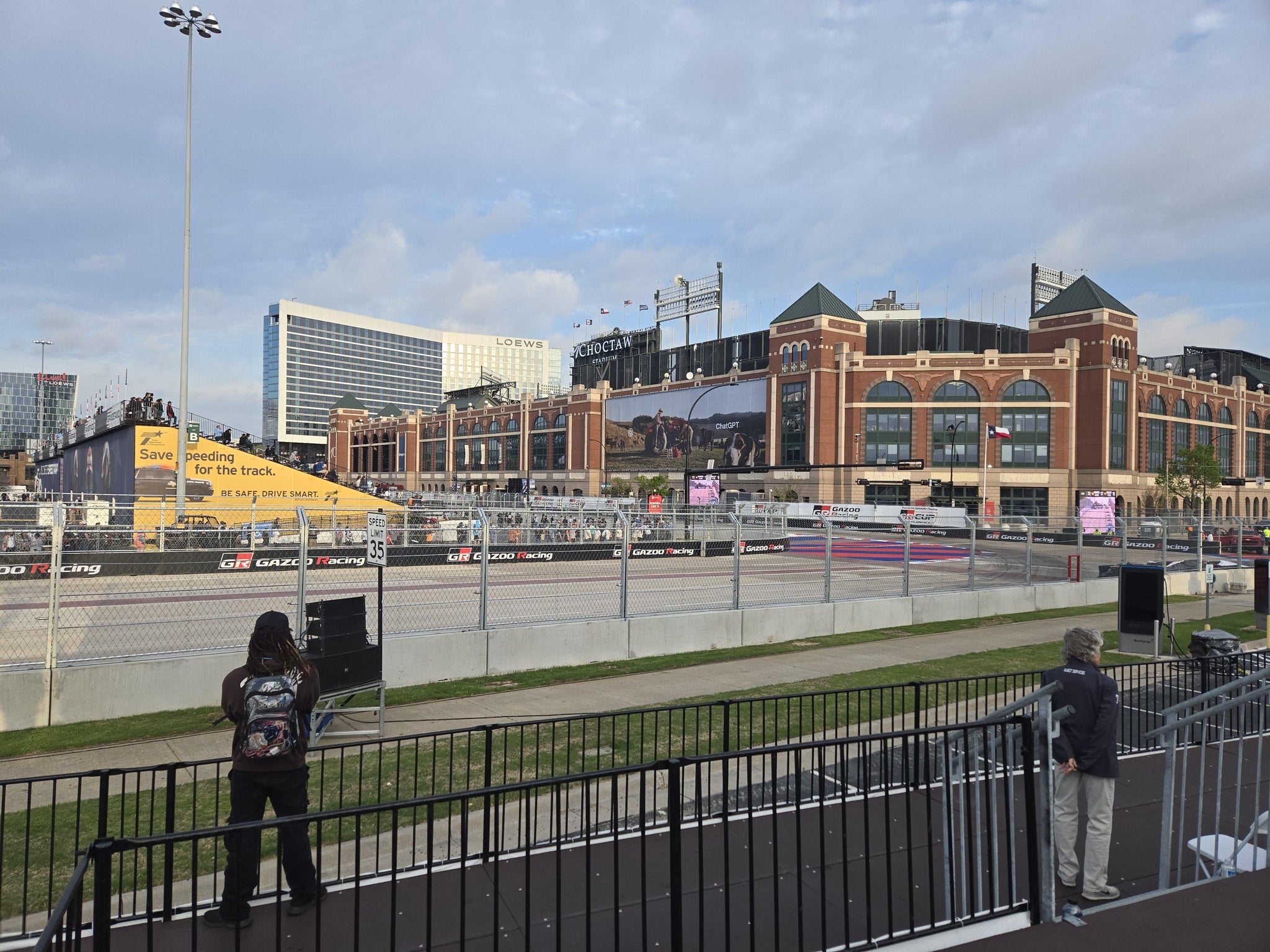Real Fan View taken from Speed Trap Grandstand 9 Section D at AT&T Stadium by Robert M