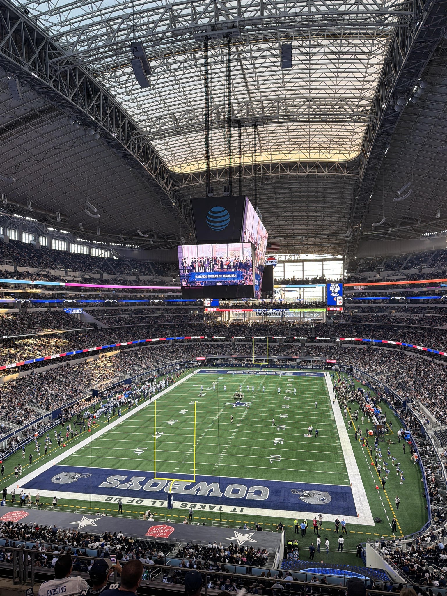 Real Fan View taken from Standing Room Only at AT&T Stadium by Anthony P
