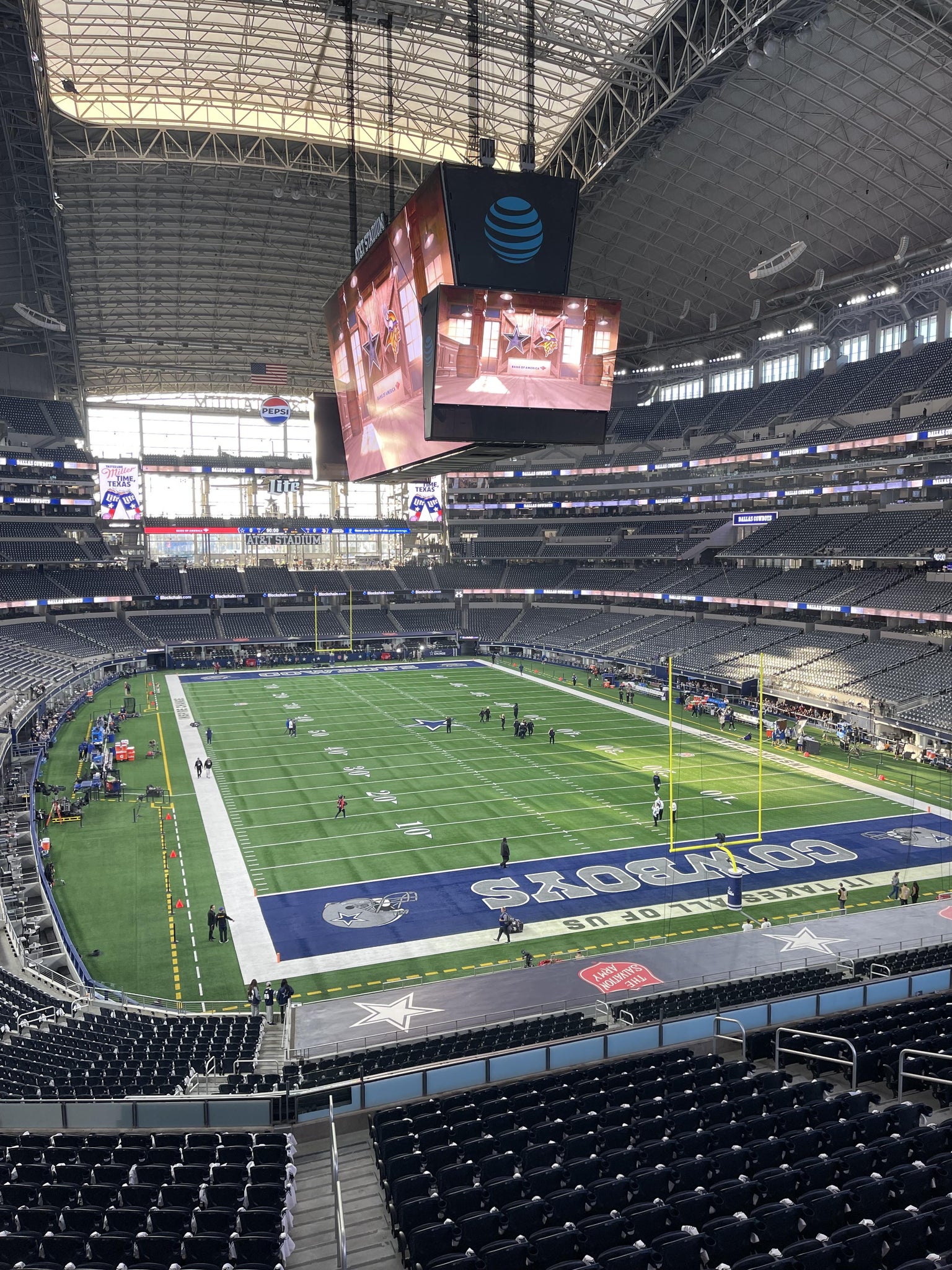 Real Fan View taken from Standing Room Only at AT&T Stadium by Anonymous User