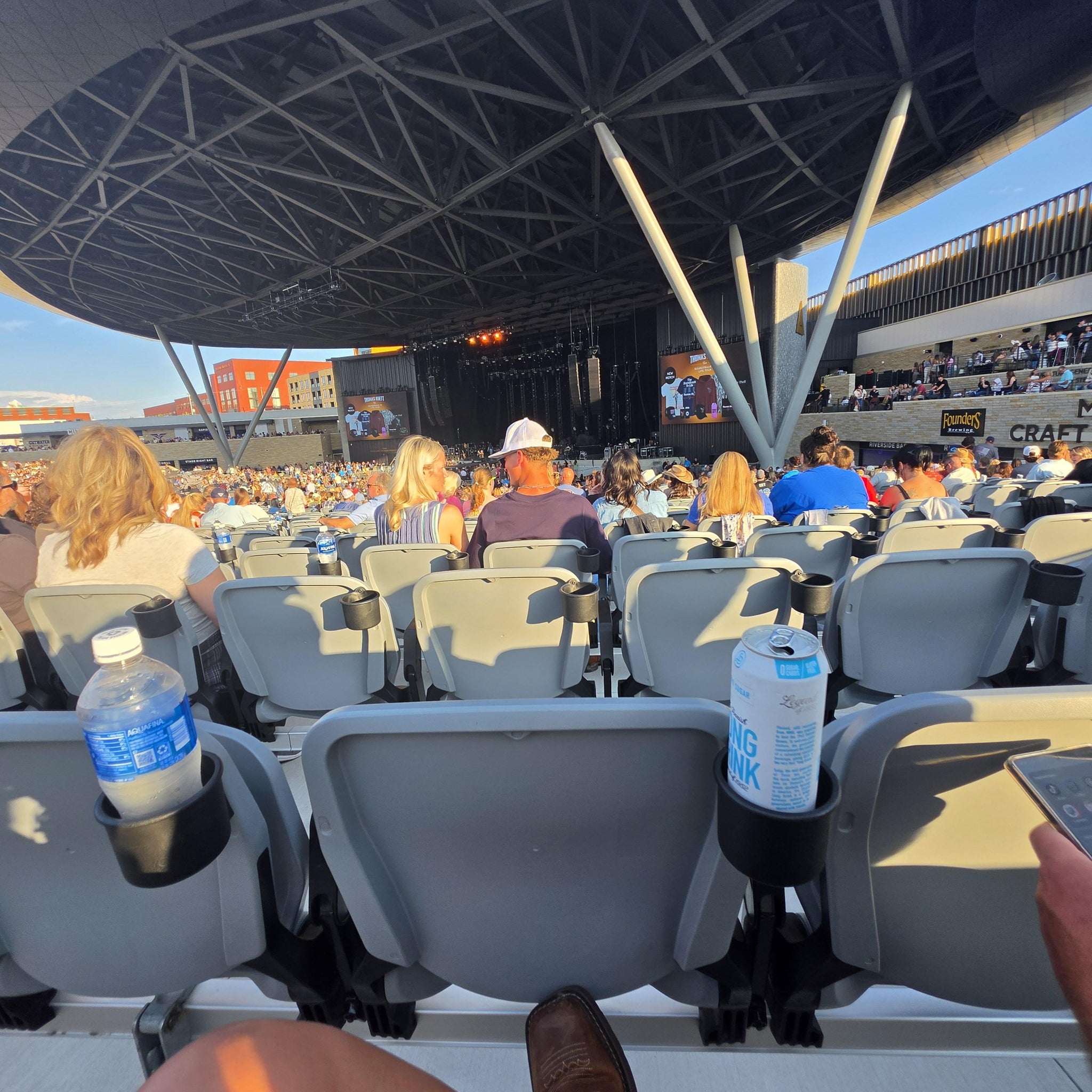 Real Fan View taken from Section 302 at Acrisure Amphitheater by Nikole D