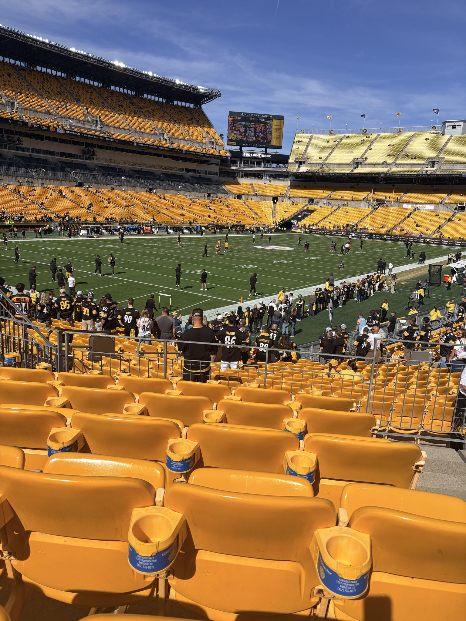 Real Fan View taken from Section 103 at Acrisure Stadium by Elizabeth A