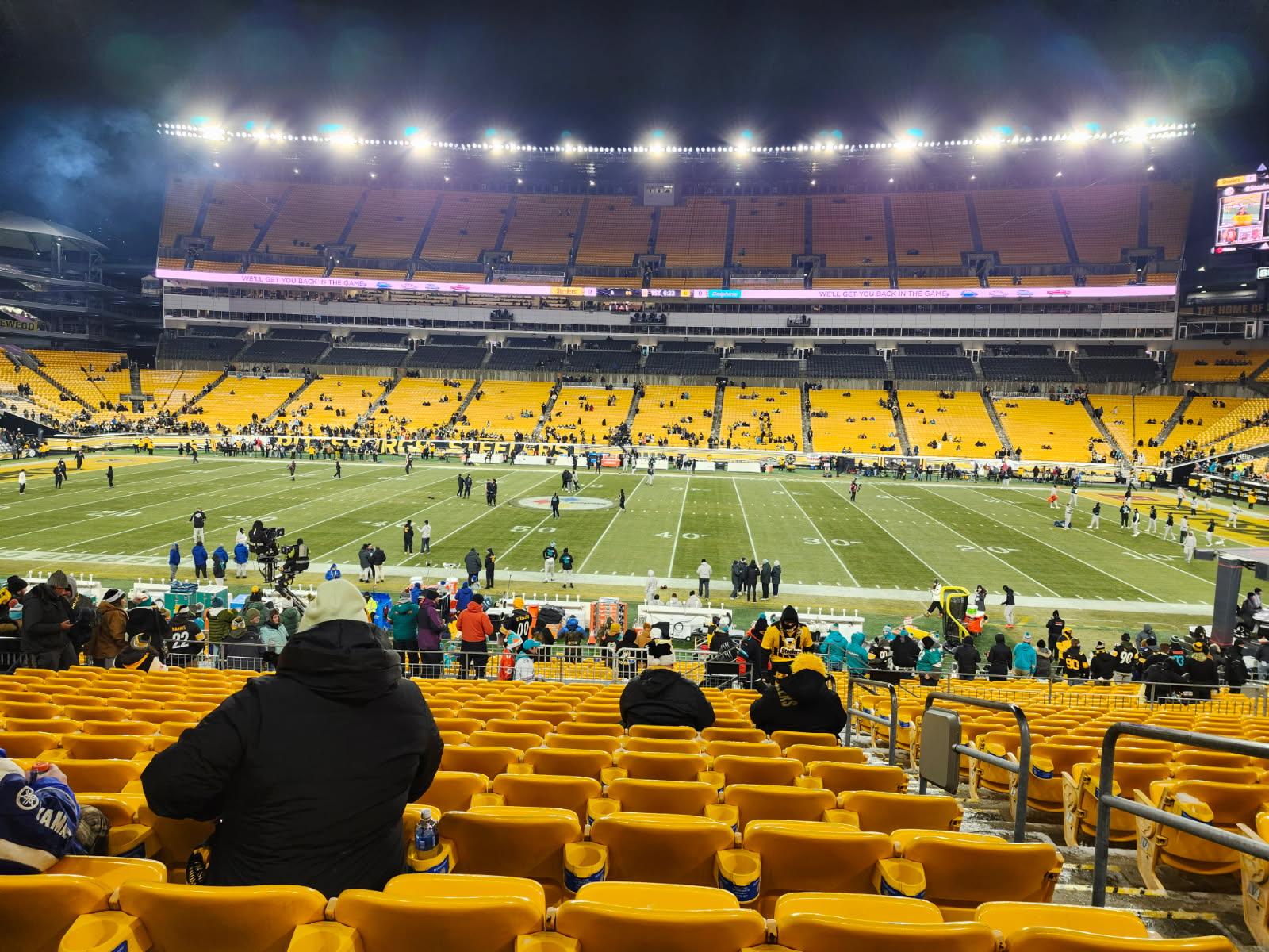 Real Fan View taken from Section 111 at Acrisure Stadium by Dennis C