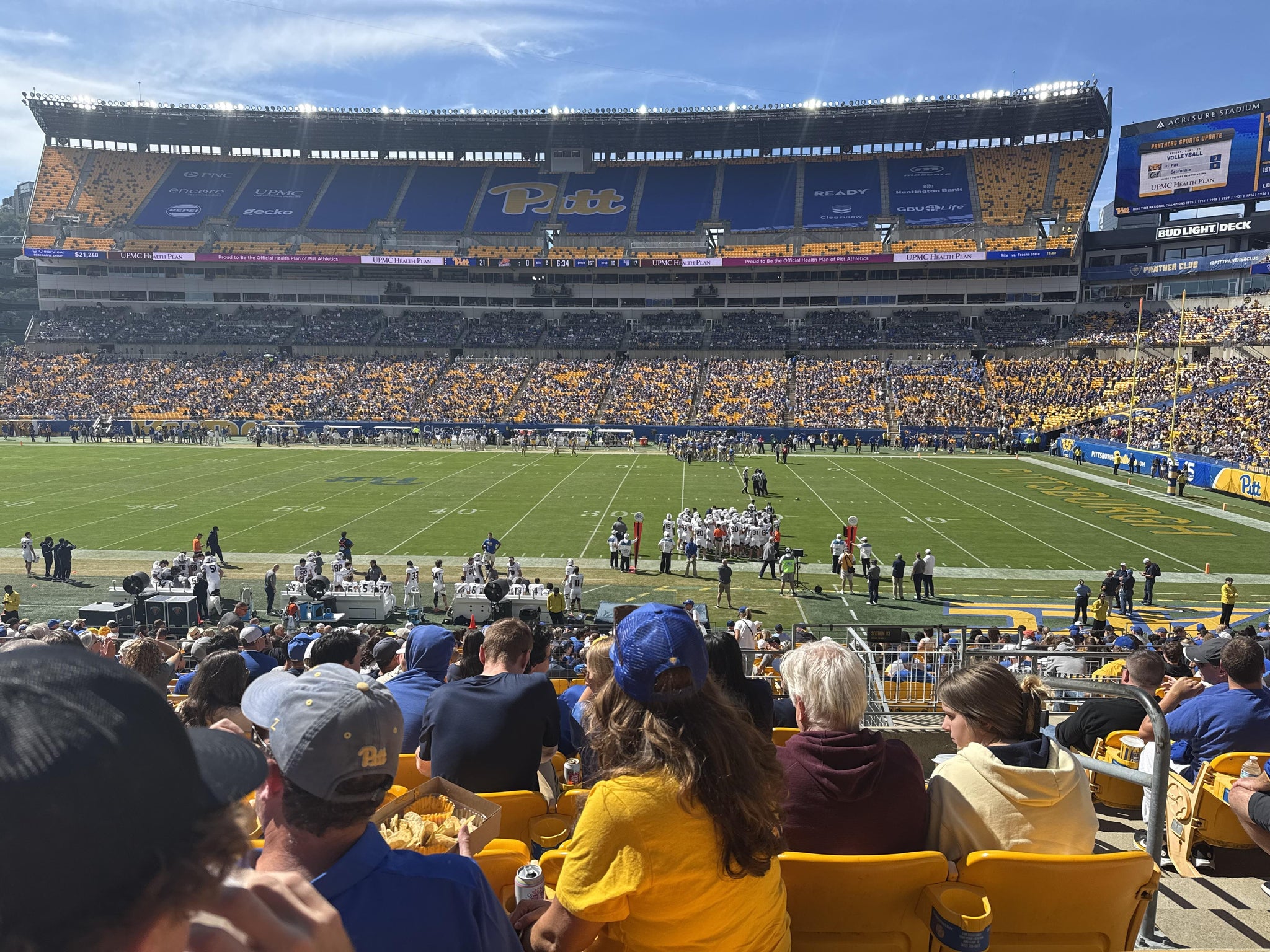 Real Fan View taken from Section 112 at Acrisure Stadium by Richard R
