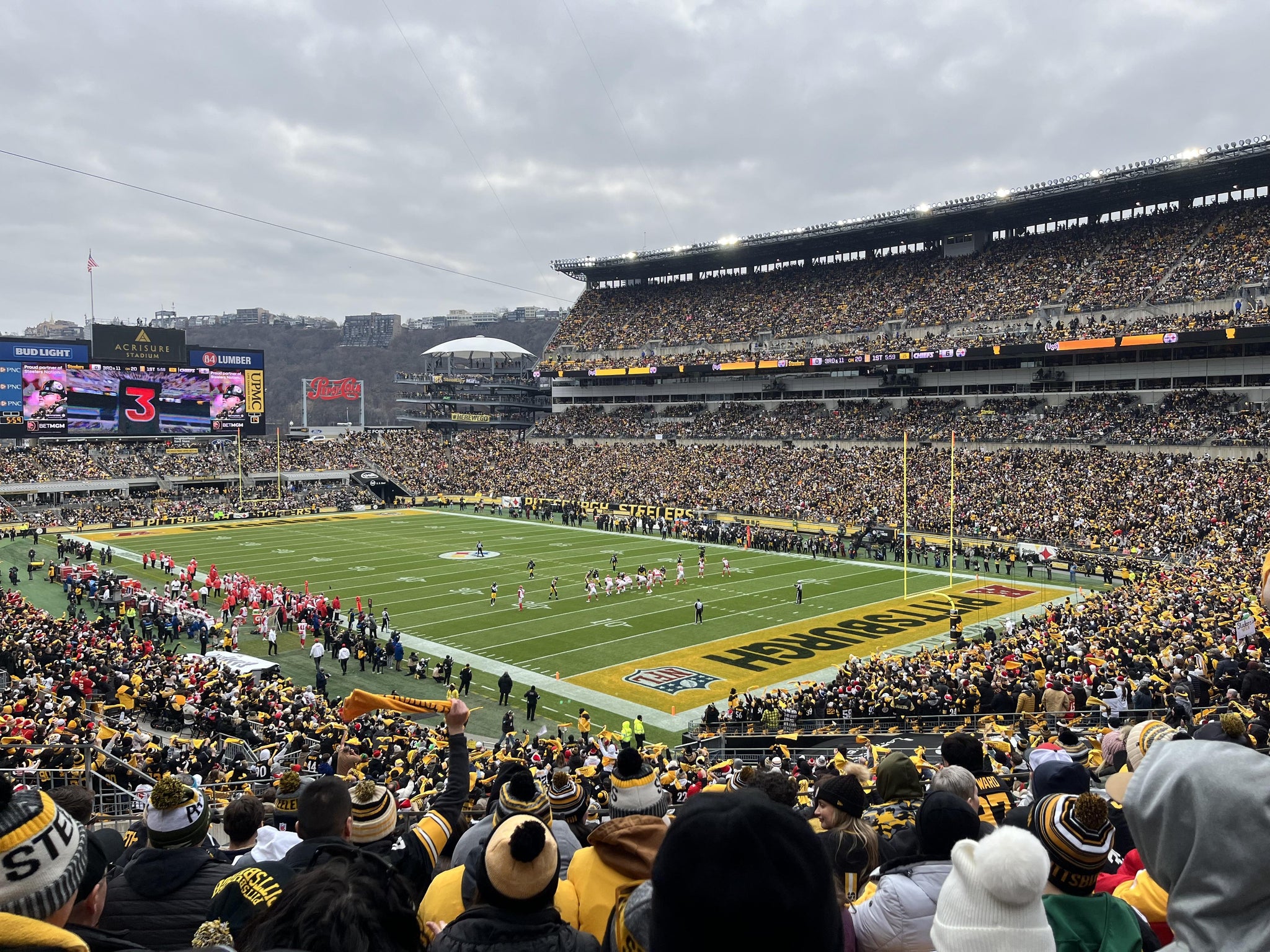 Real Fan View taken from Section 218 at Acrisure Stadium by Bryn P