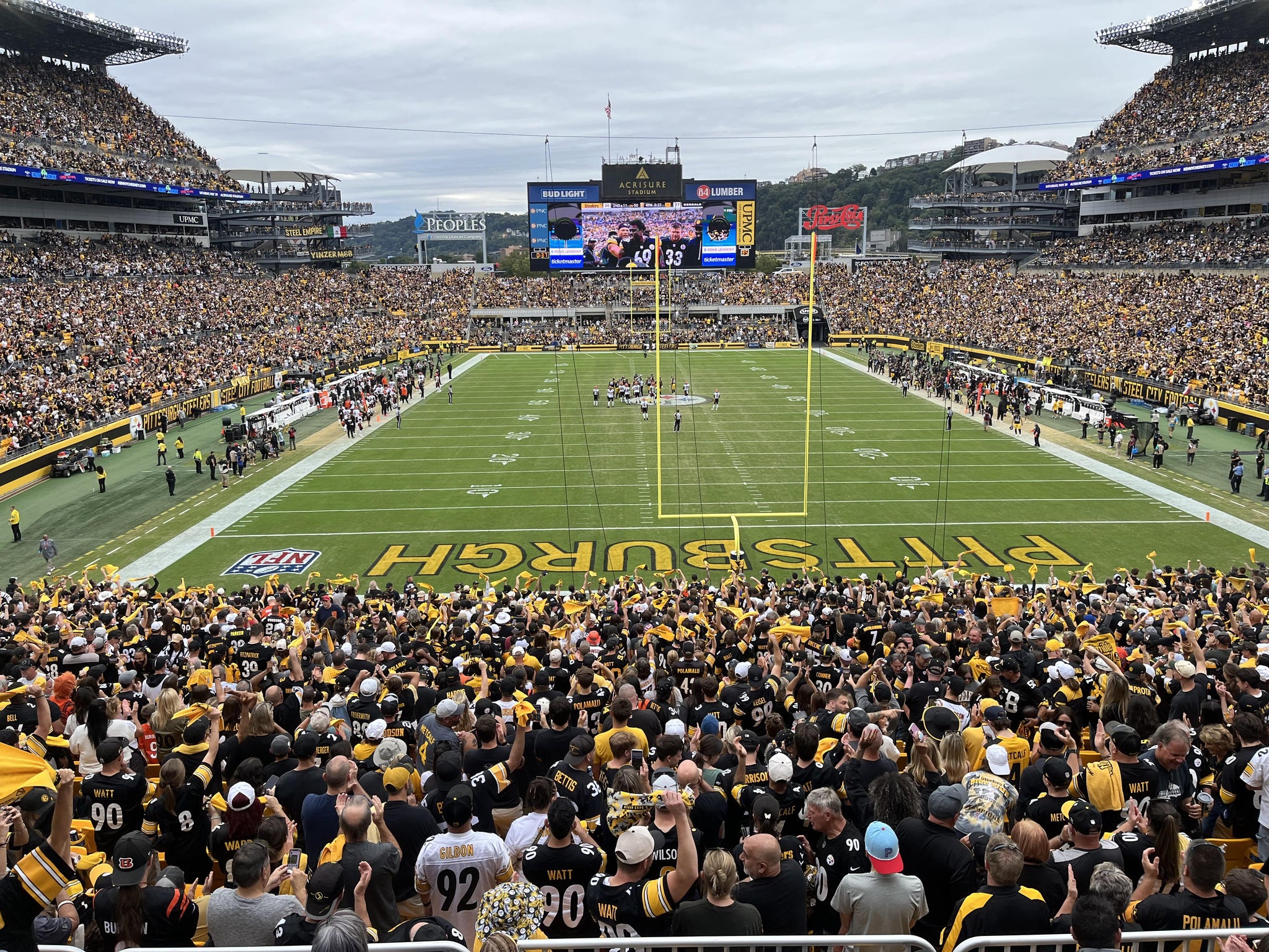 Real Fan View taken from Section 223 at Acrisure Stadium by Steve C