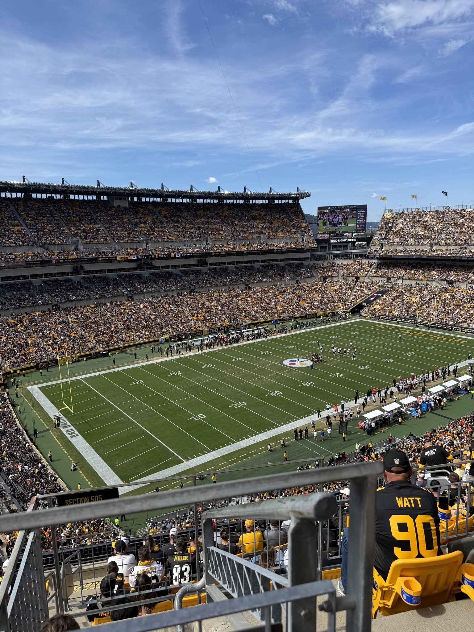 Real Fan View taken from Section 505 at Acrisure Stadium by John C