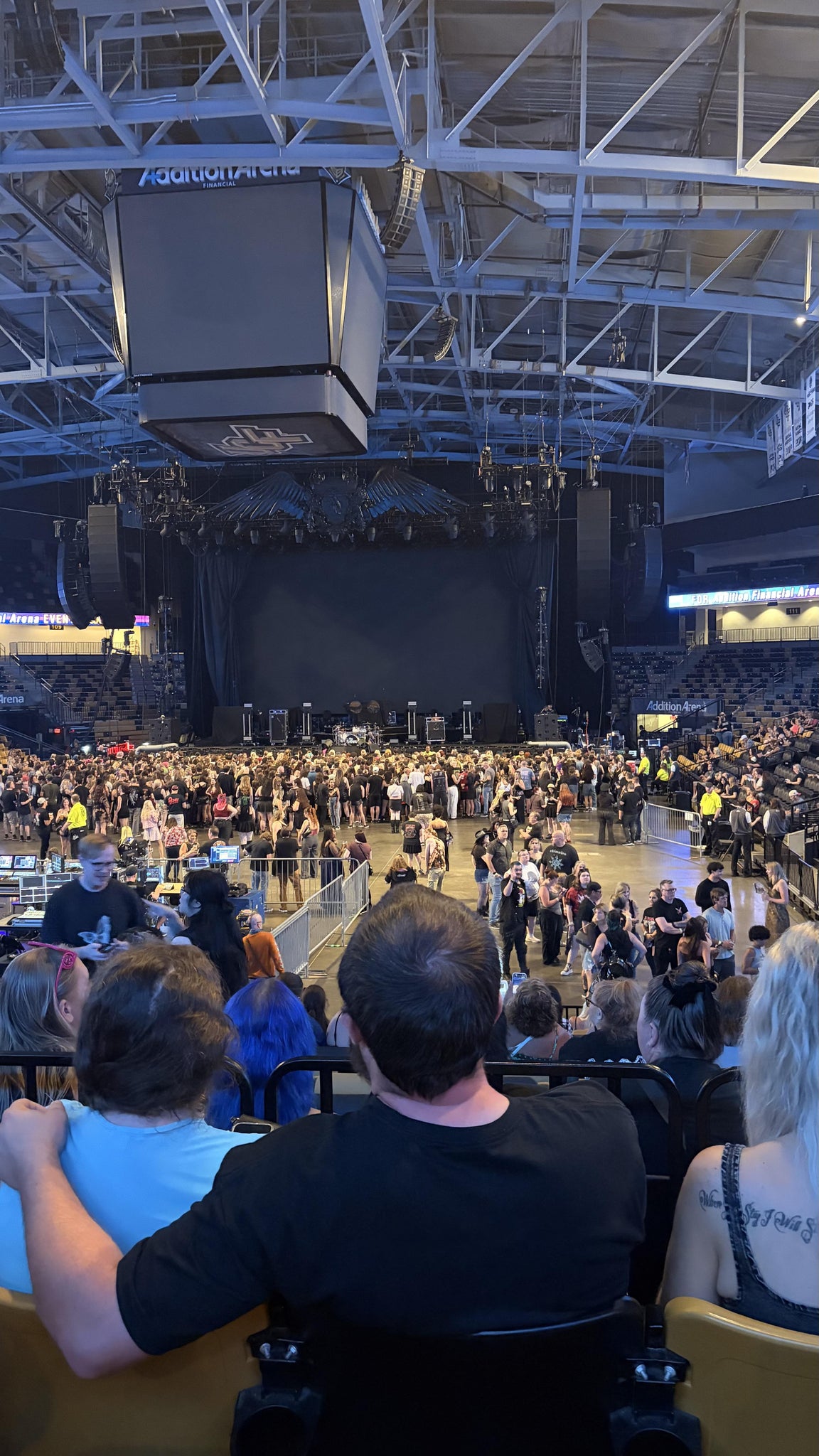 Real Fan View taken from Section 101 at Addition Financial Arena by Emily P