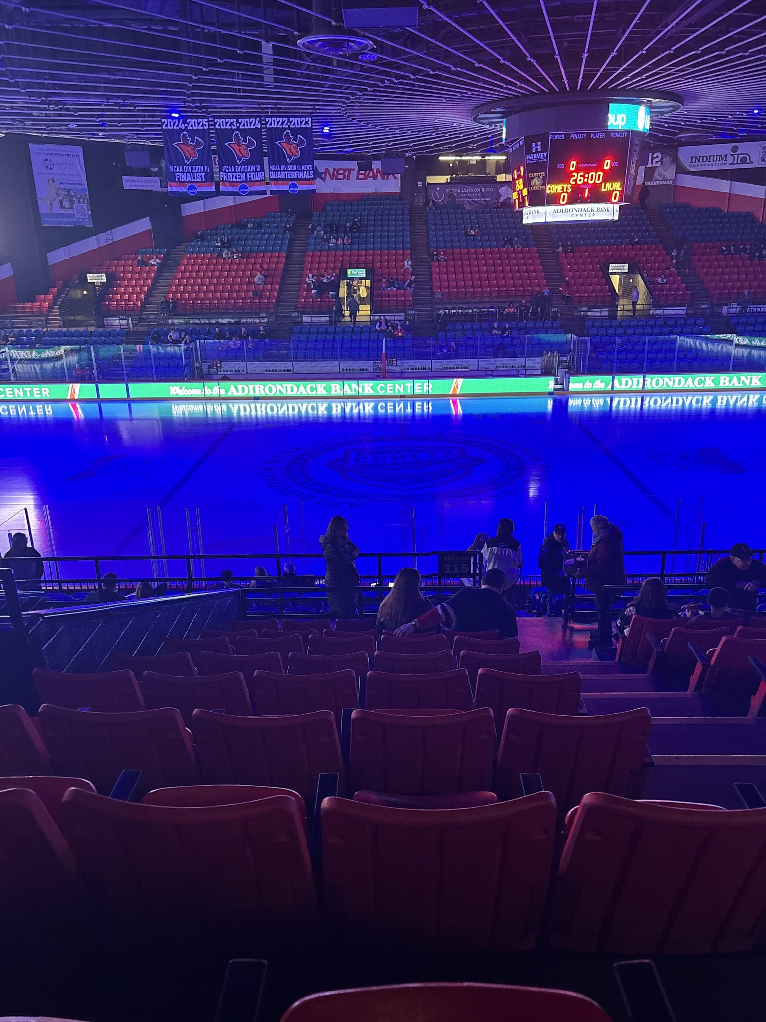 Real Fan View taken from Section 217 at Adirondack Bank Center by Lloyd Q