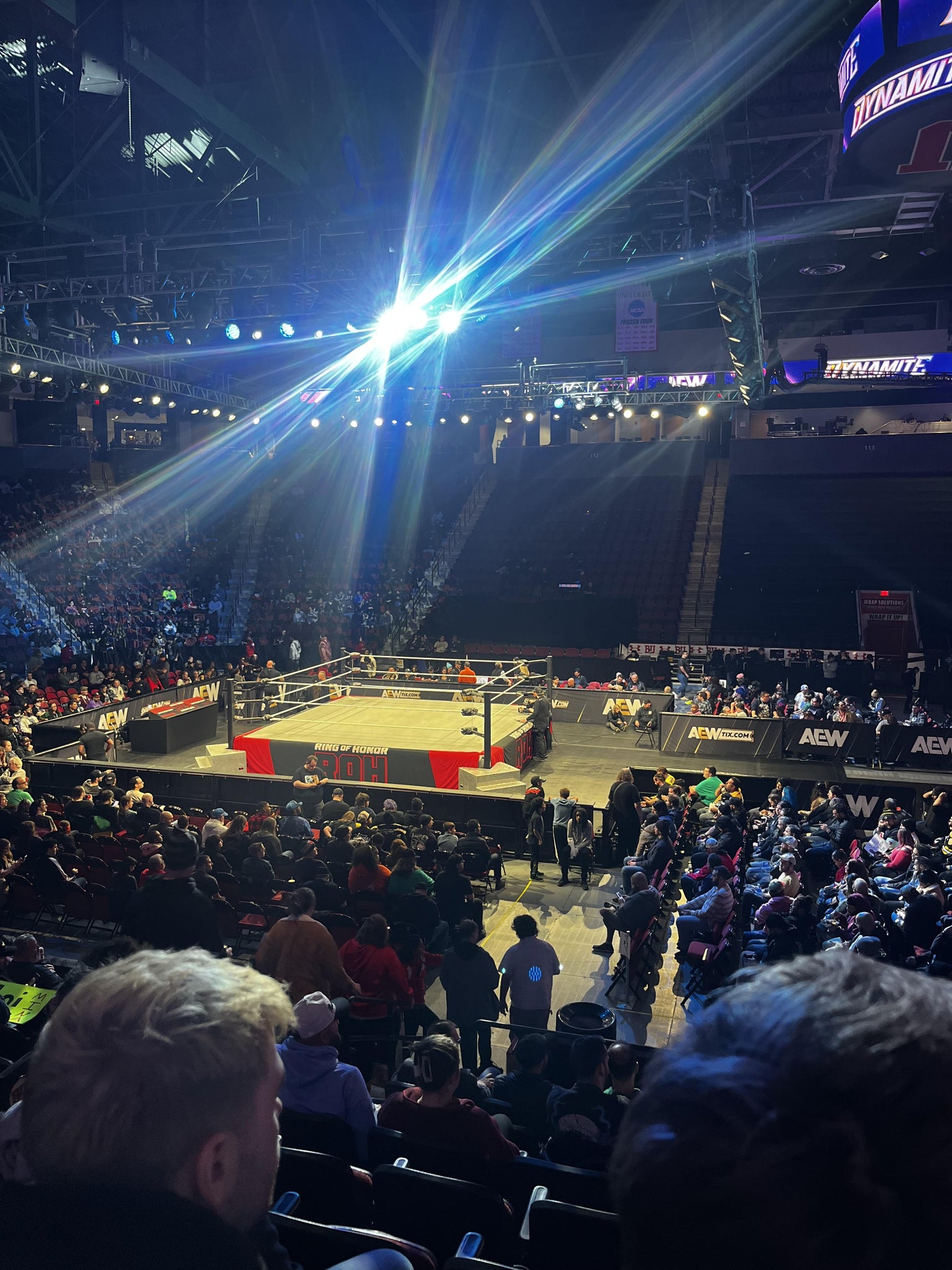 Real Fan View taken from Section 103 at Agganis Arena by Lorenzo W