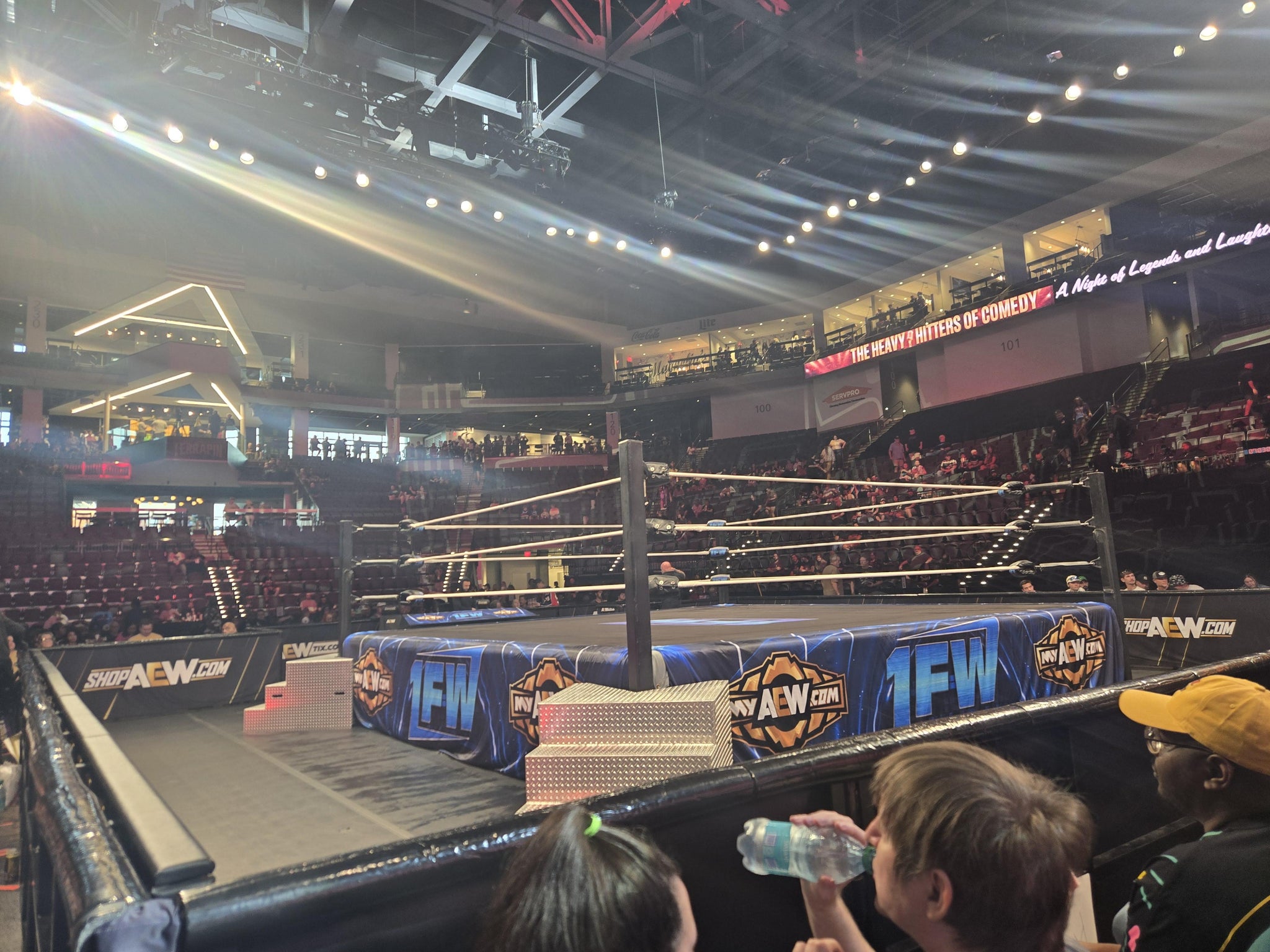 Real Fan View taken from Floor B at Akins Ford Arena by Brandon A