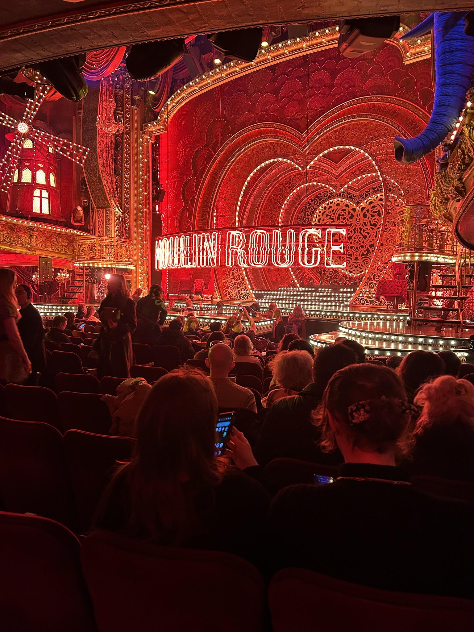 Real Fan View taken from Orchestra Right at Al Hirschfeld Theatre by Heather C