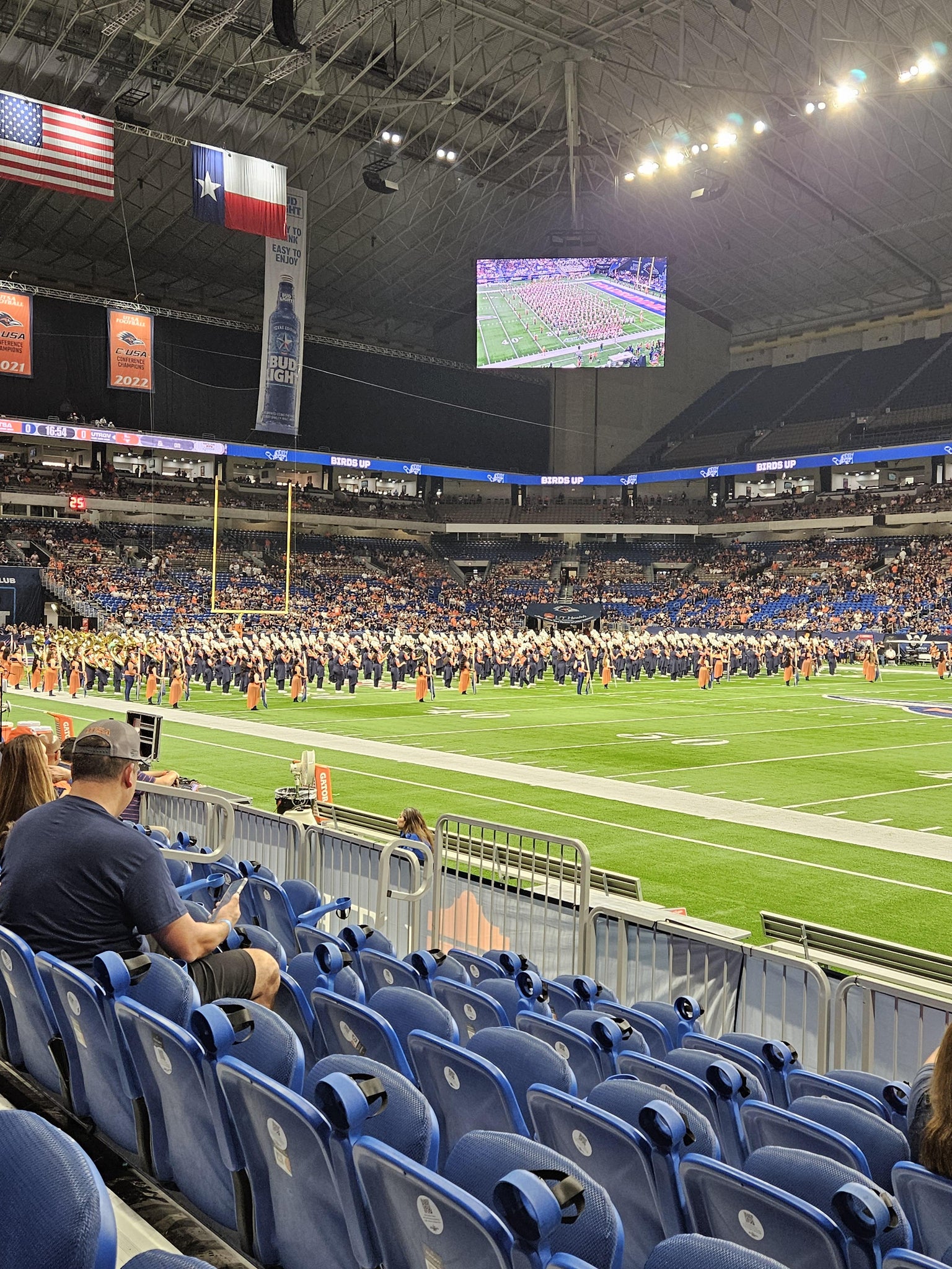 Real Fan View taken from Section 132 at Alamodome by Abel S
