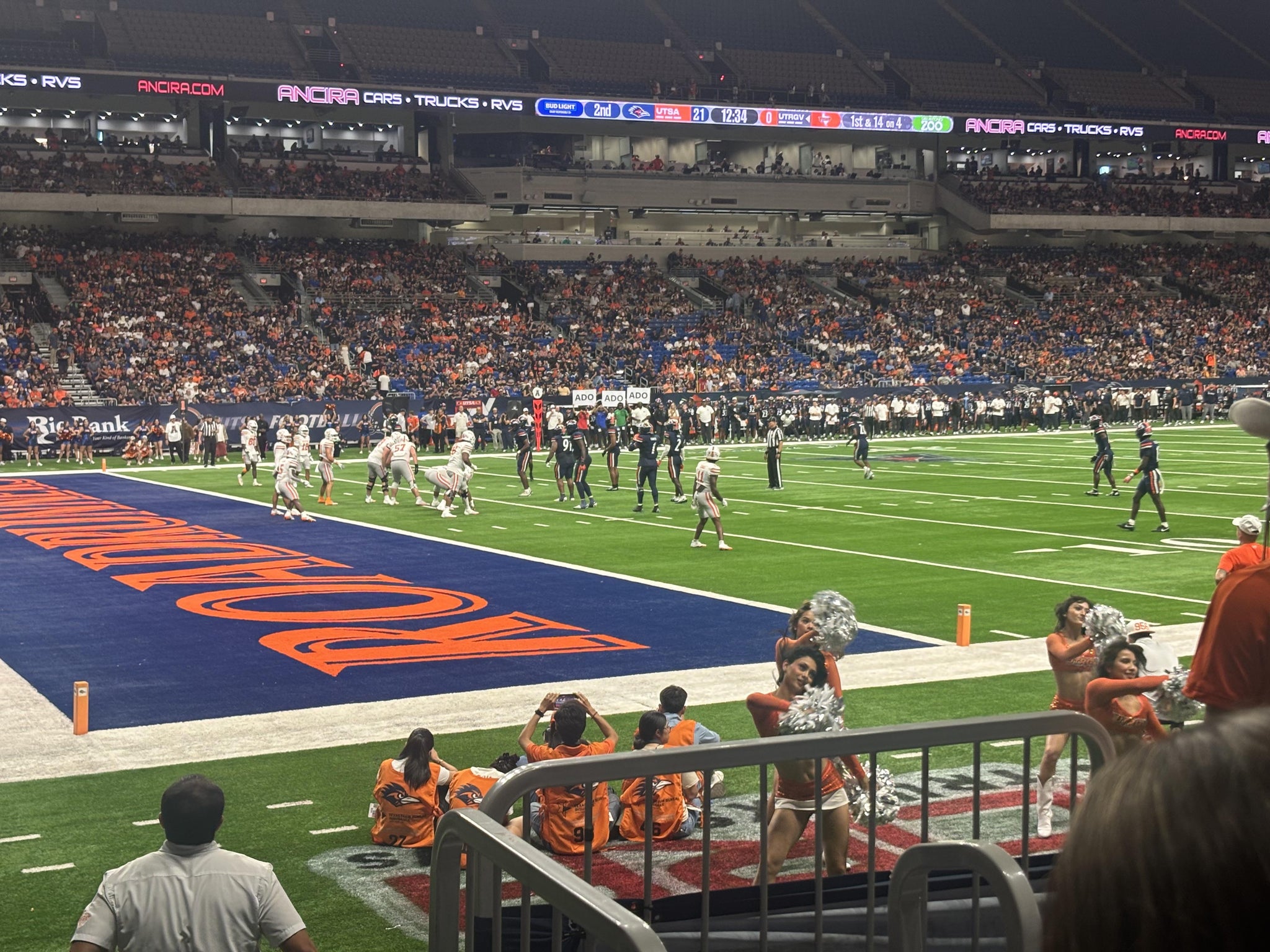 Real Fan View taken from Section 140 at Alamodome by Bianca R