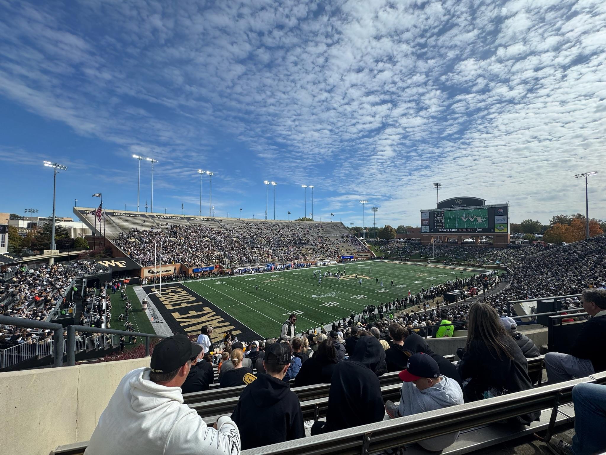Real Fan View taken from Section 1 at Allegacy Federal Credit Union Stadium by Jack Z