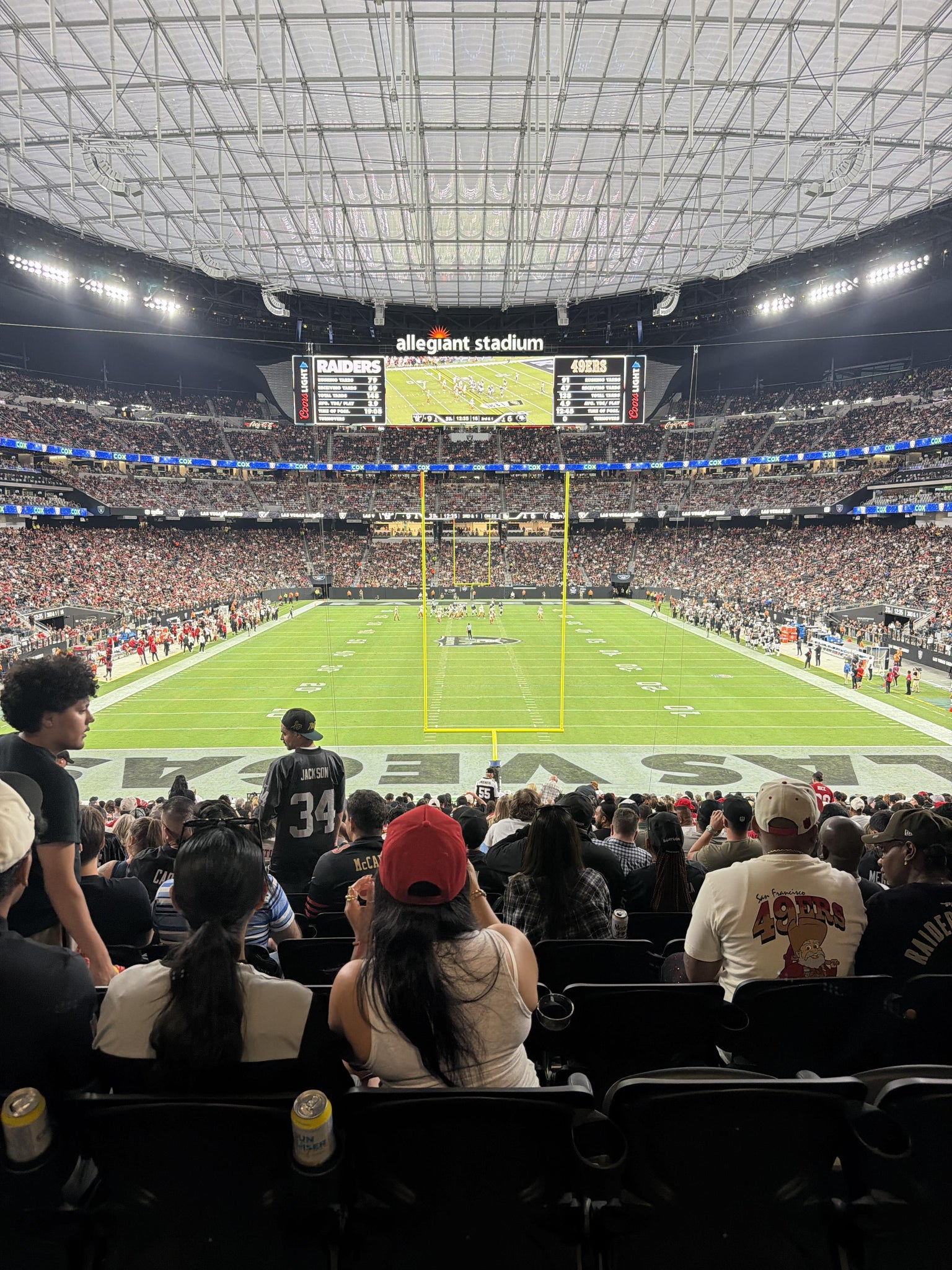 Real Fan View taken from Section 101 at Allegiant Stadium by Delilah G