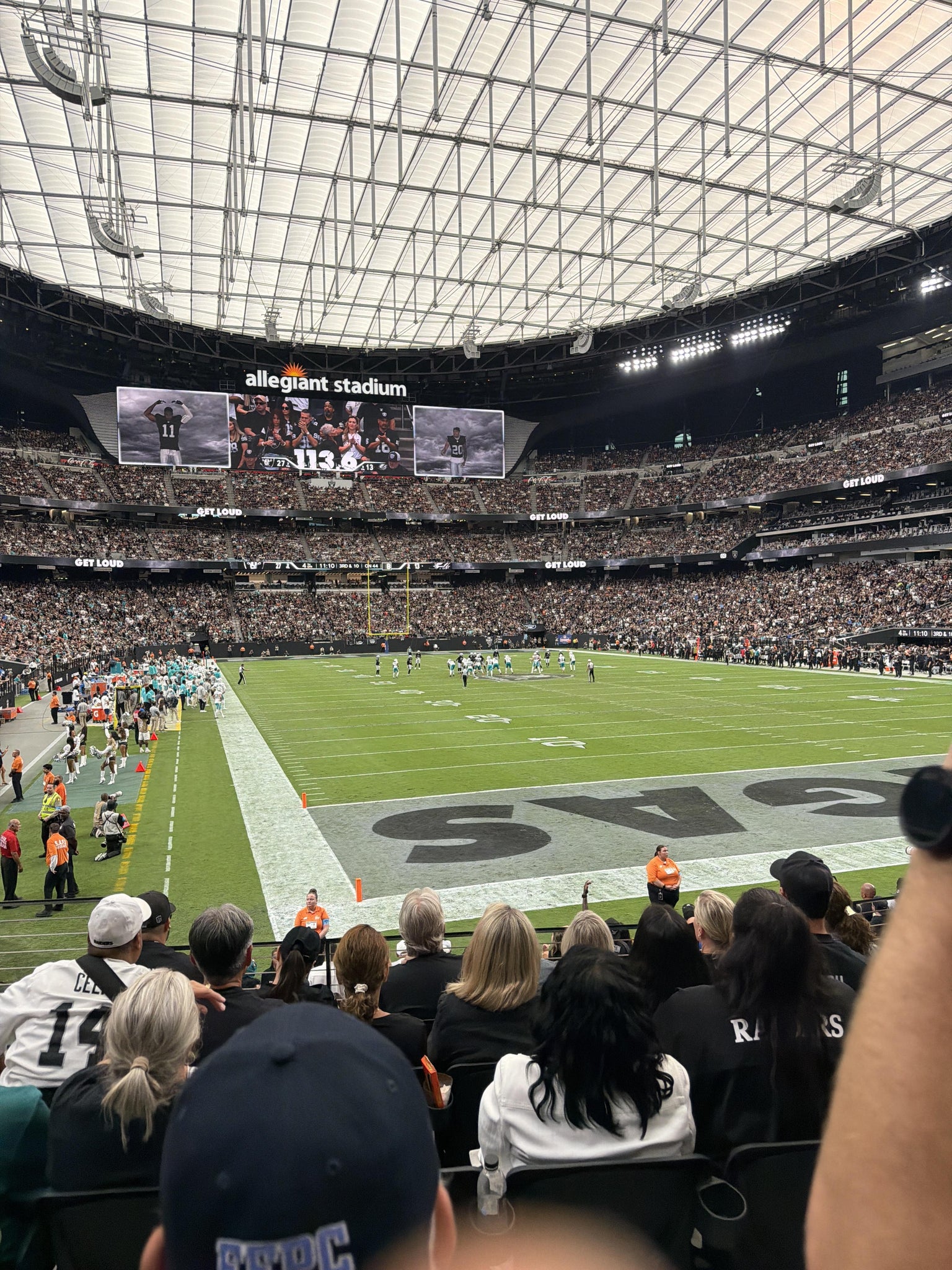 Real Fan View taken from Section 103 at Allegiant Stadium by Jose G