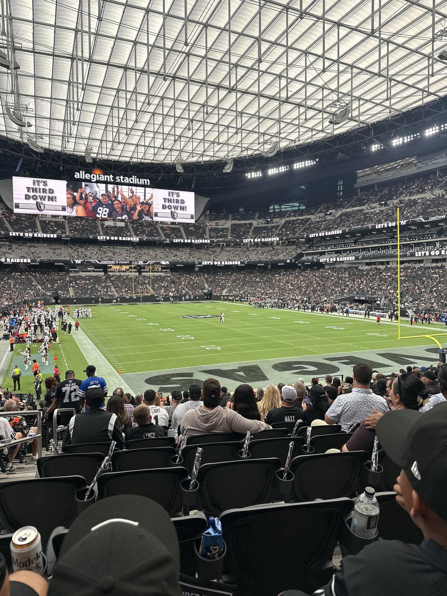 Real Fan View taken from Section 103 at Allegiant Stadium by Andrexia R