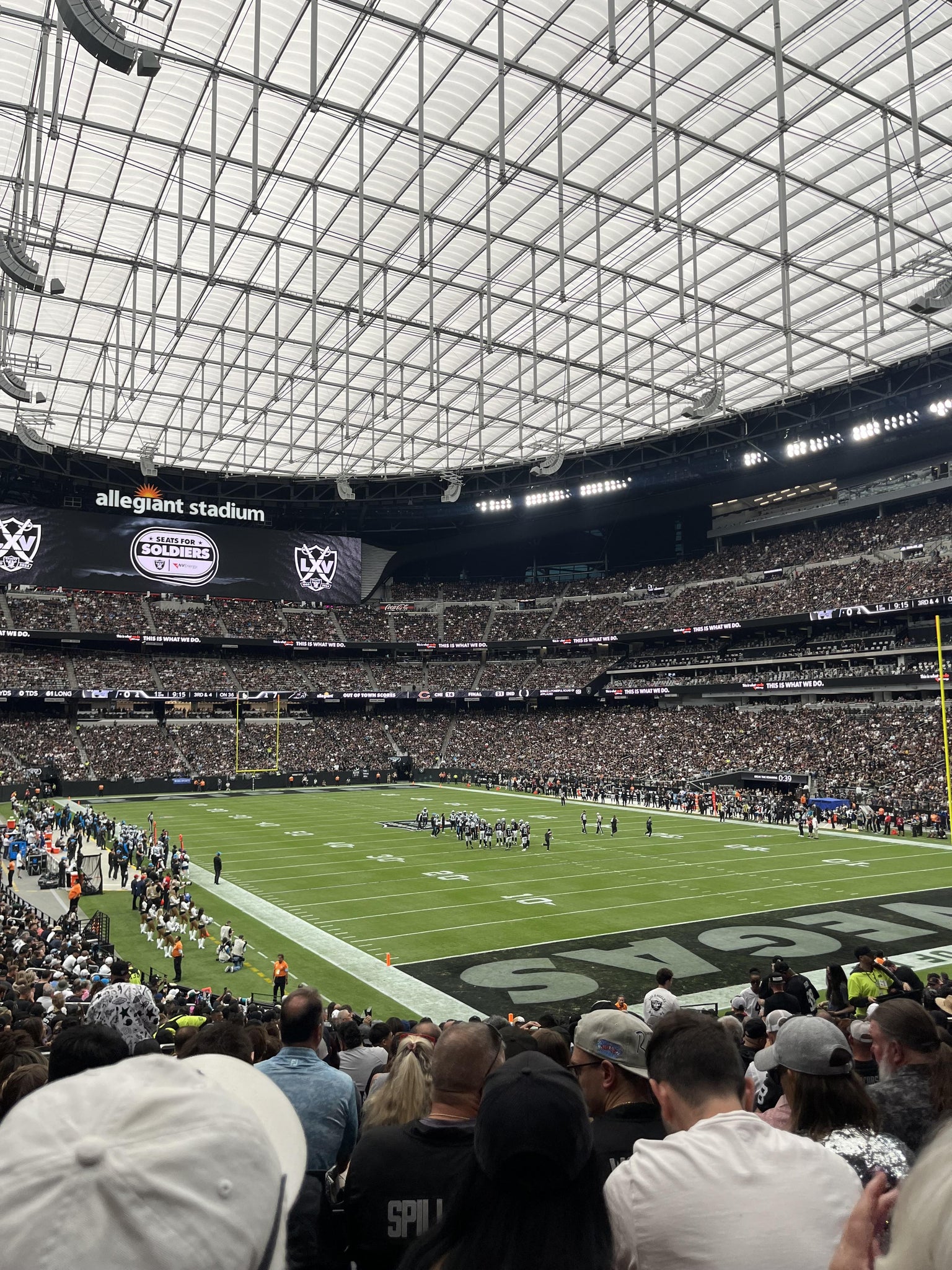 Real Fan View taken from Section 104 at Allegiant Stadium by Anonymous User