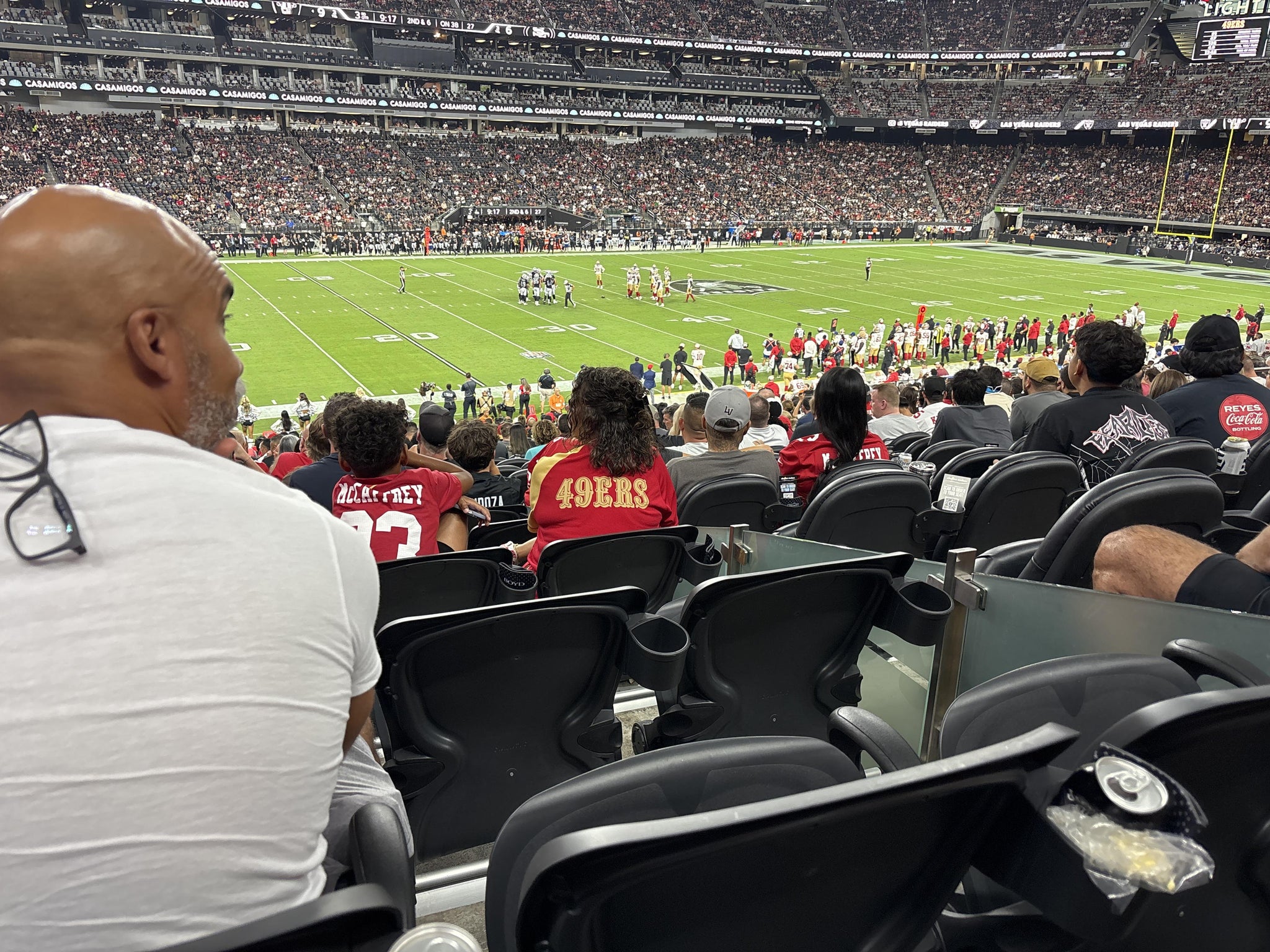 Real Fan View taken from Section 116 at Allegiant Stadium by Marco E
