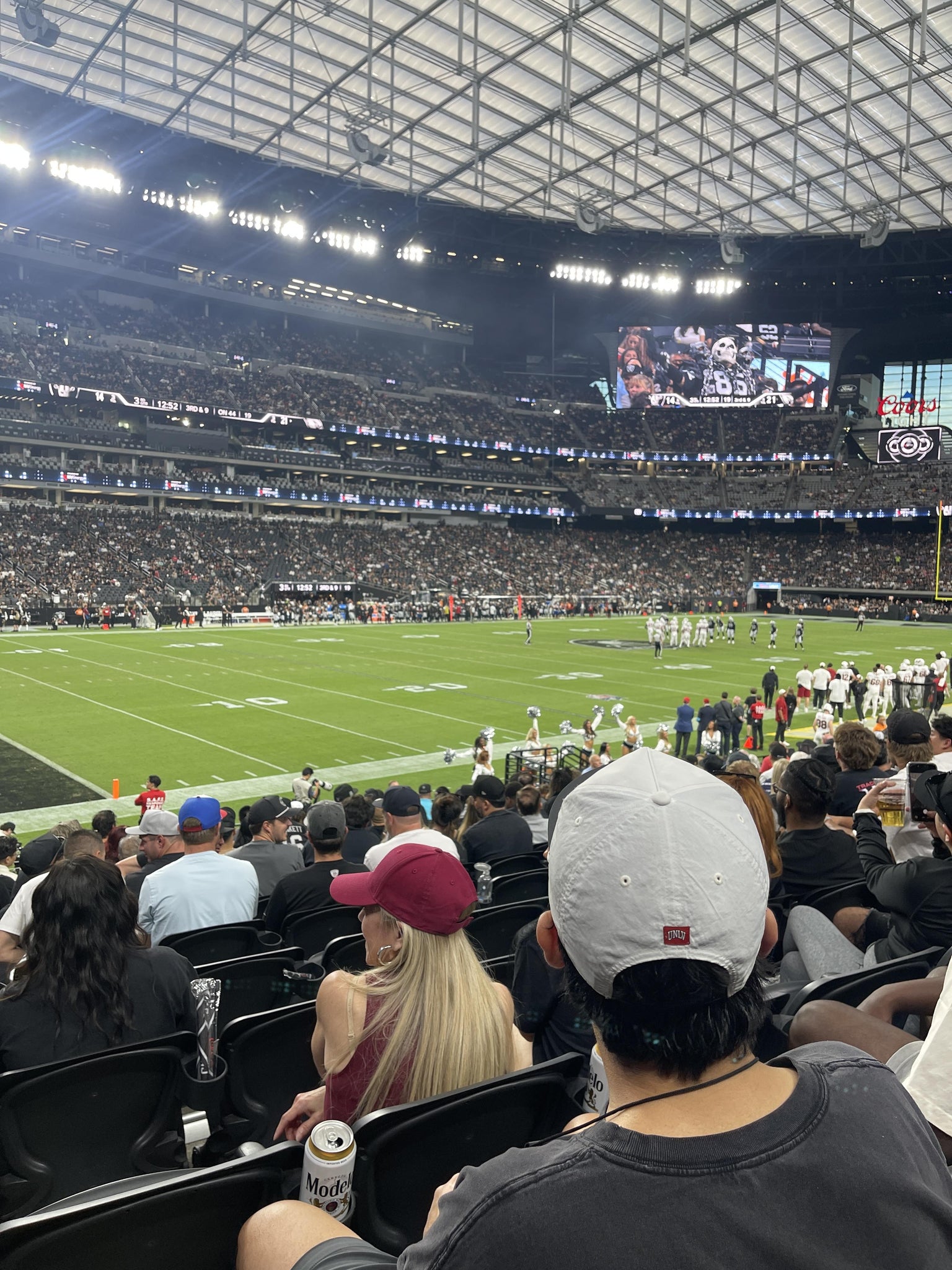 Real Fan View taken from Section 117 at Allegiant Stadium by Ariana V