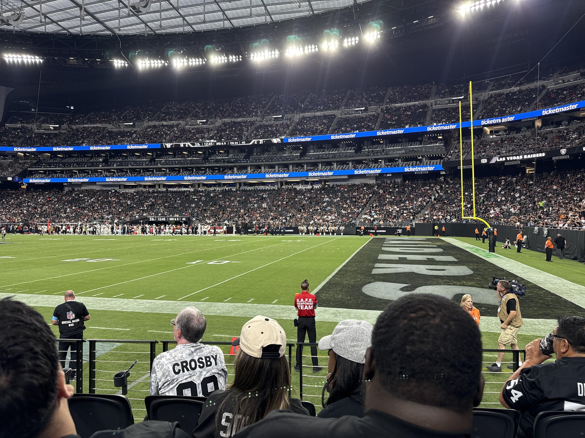 Real Fan View taken from Section 129 at Allegiant Stadium by Savannah K