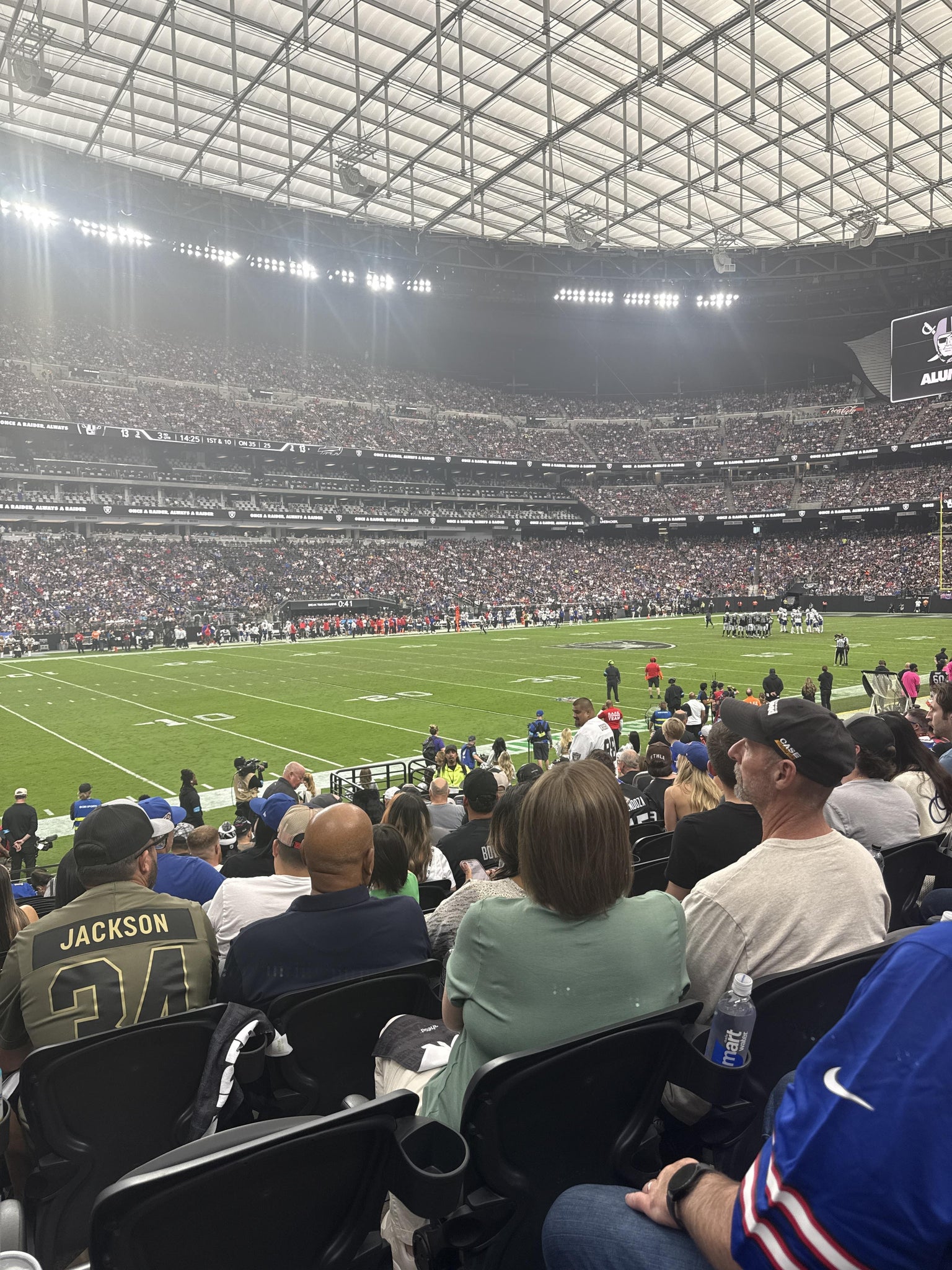 Real Fan View taken from Section 139 at Allegiant Stadium by Juan andree G