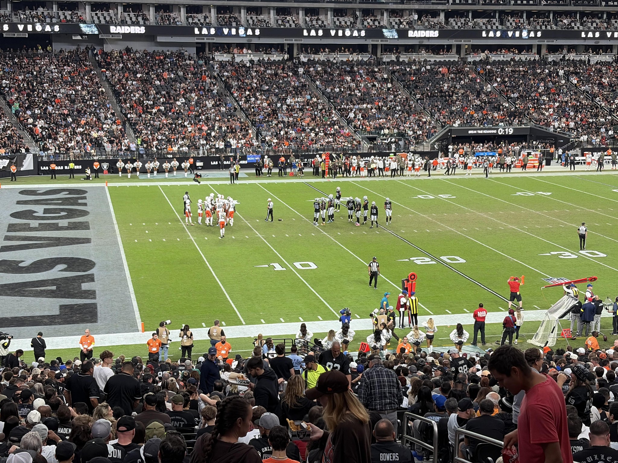 Real Fan View taken from Section 139 at Allegiant Stadium by Robert B