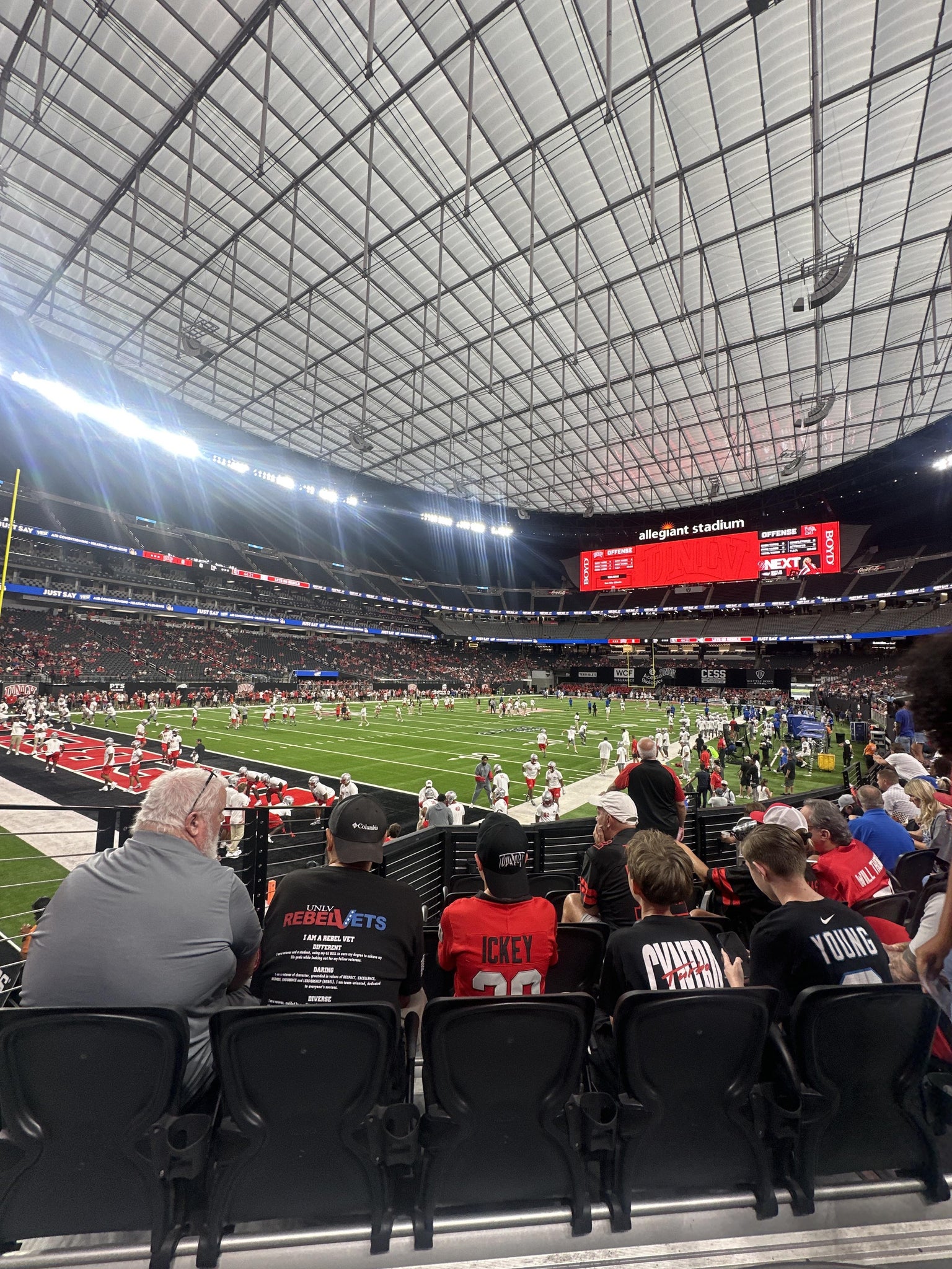 Real Fan View taken from Section 141 at Allegiant Stadium by Praxton P