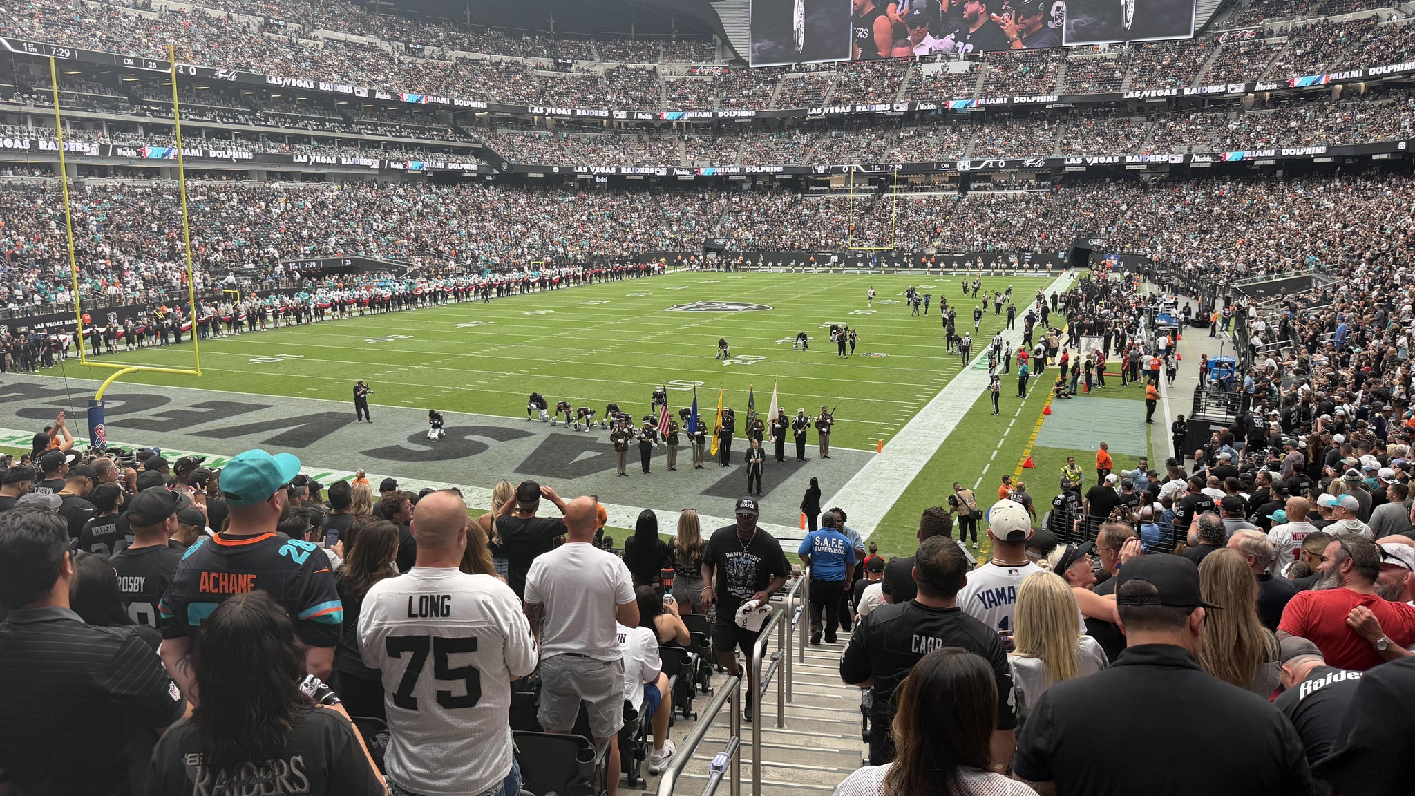 Real Fan View taken from Section 142 at Allegiant Stadium by Anonymous User