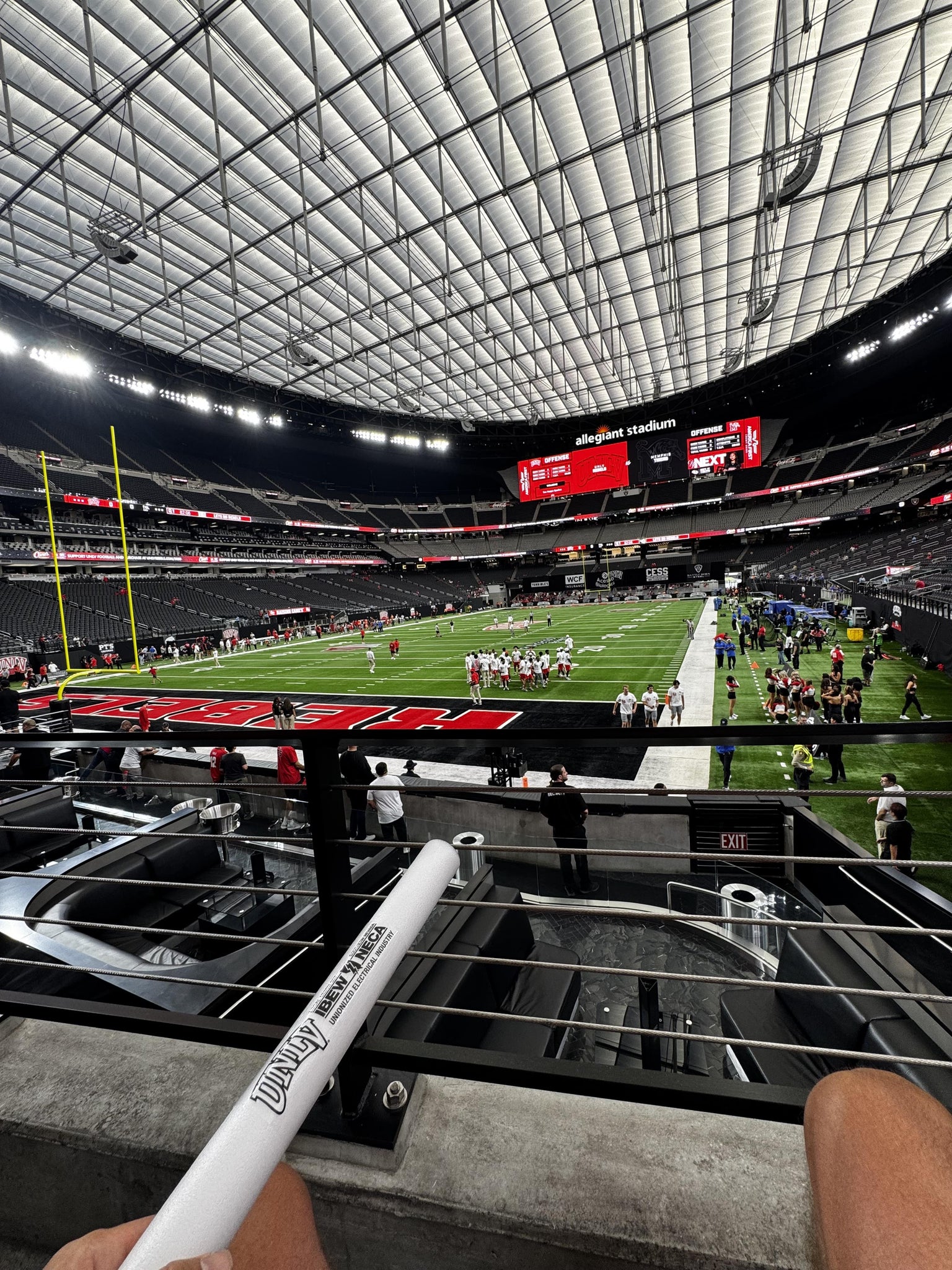 Real Fan View taken from Section 143 at Allegiant Stadium by Jason T