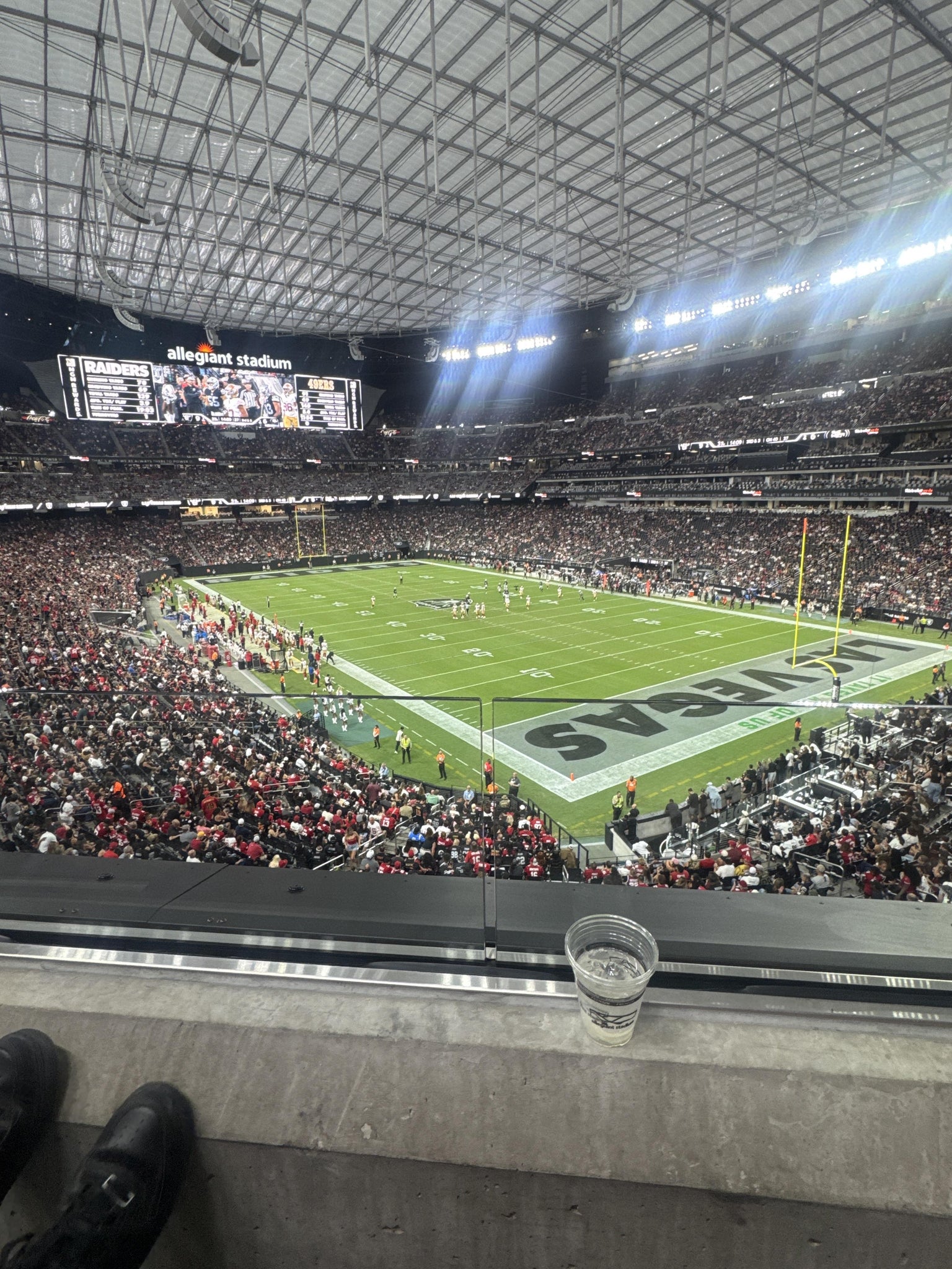Real Fan View taken from Section 205 at Allegiant Stadium by Melissa A