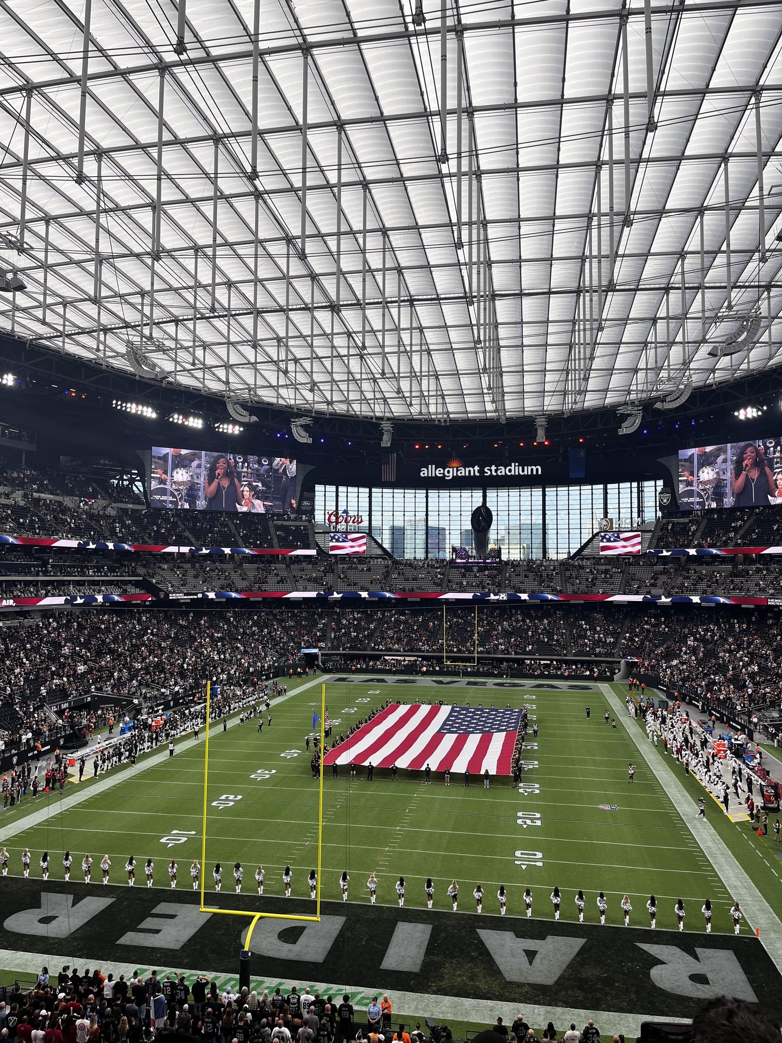Real Fan View taken from Section 224 at Allegiant Stadium by Jeremy R