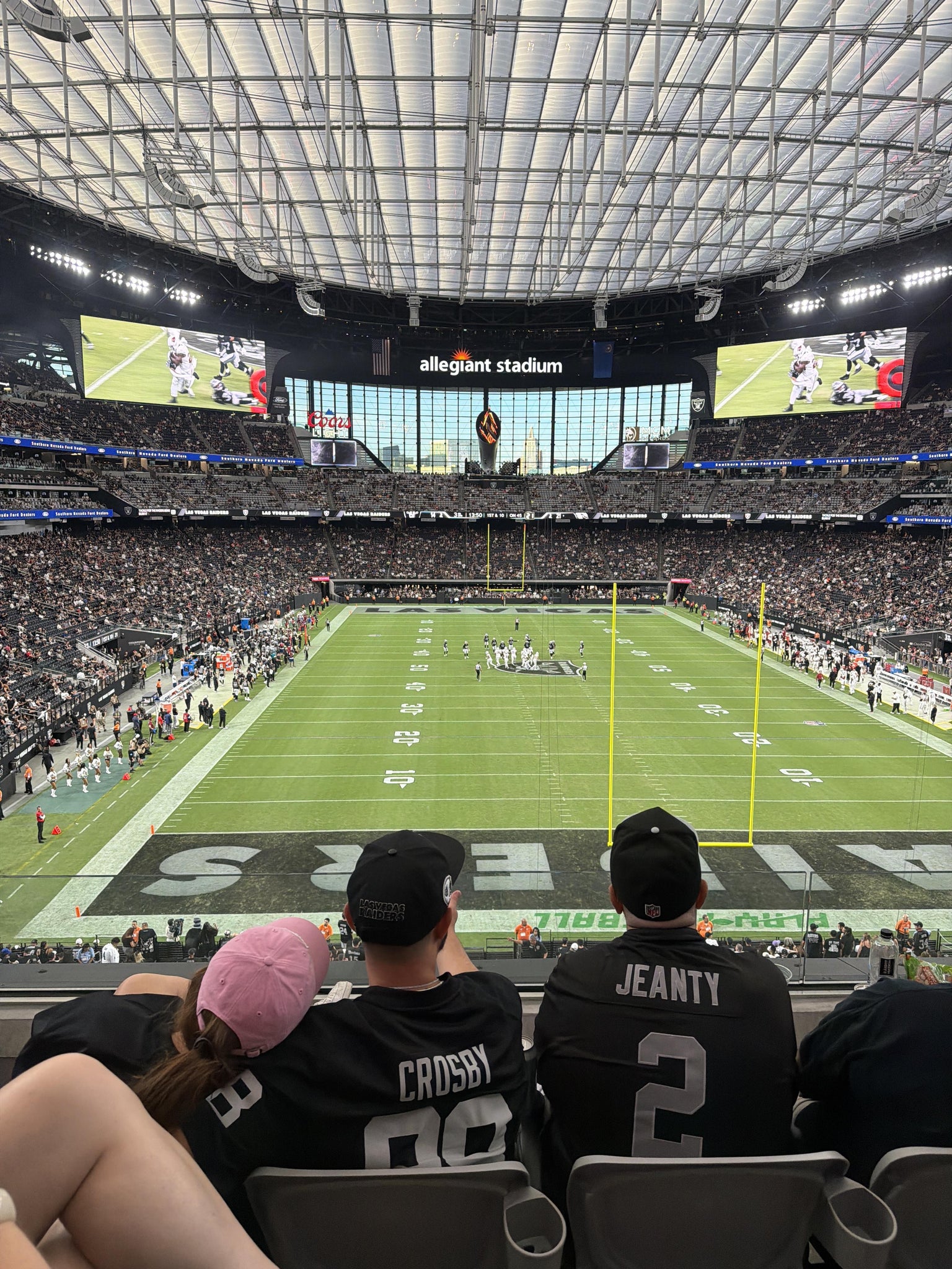 Real Fan View taken from Section 226 at Allegiant Stadium by Jessica R