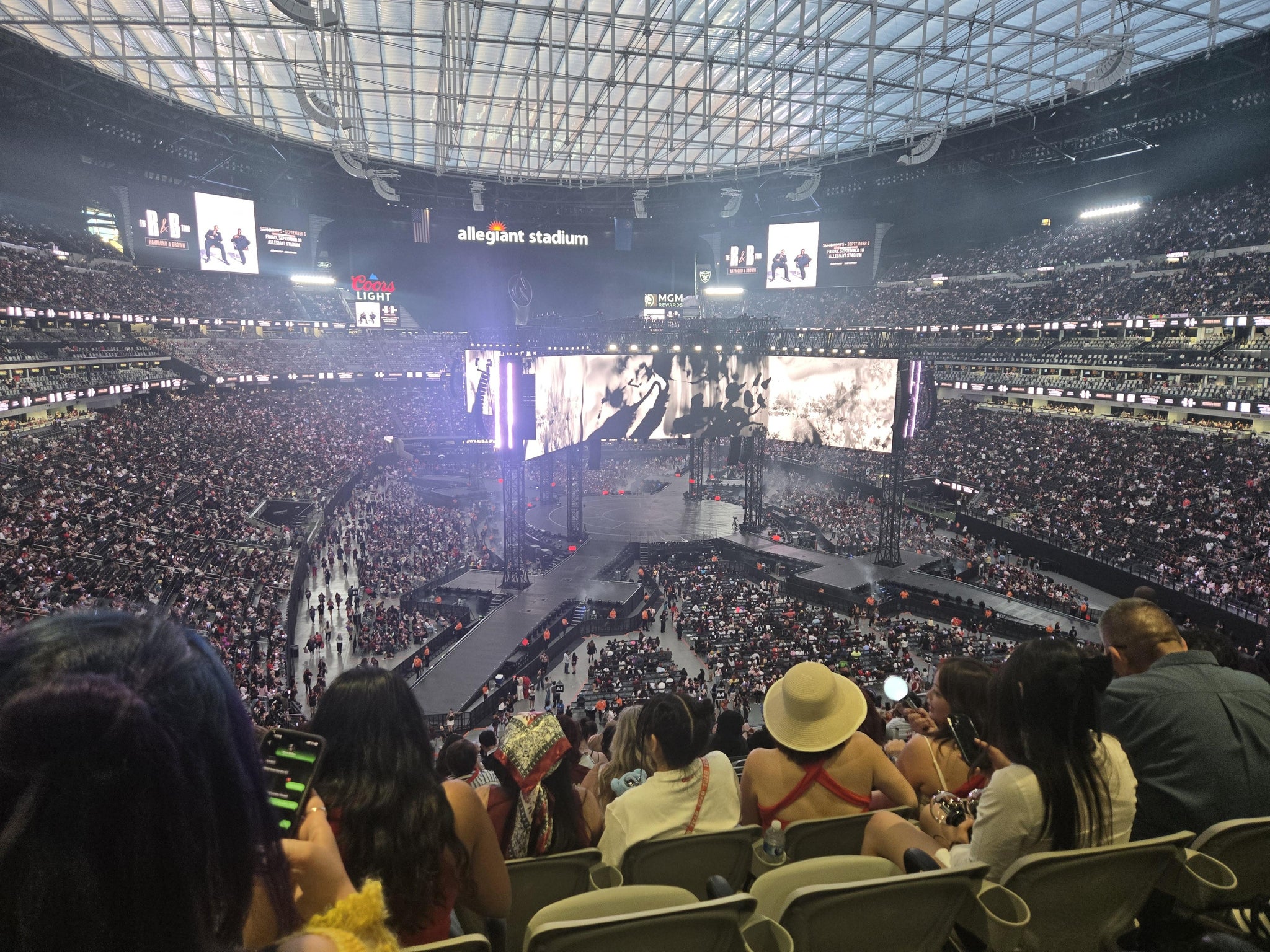 Real Fan View taken from Section 227 at Allegiant Stadium by Presley L