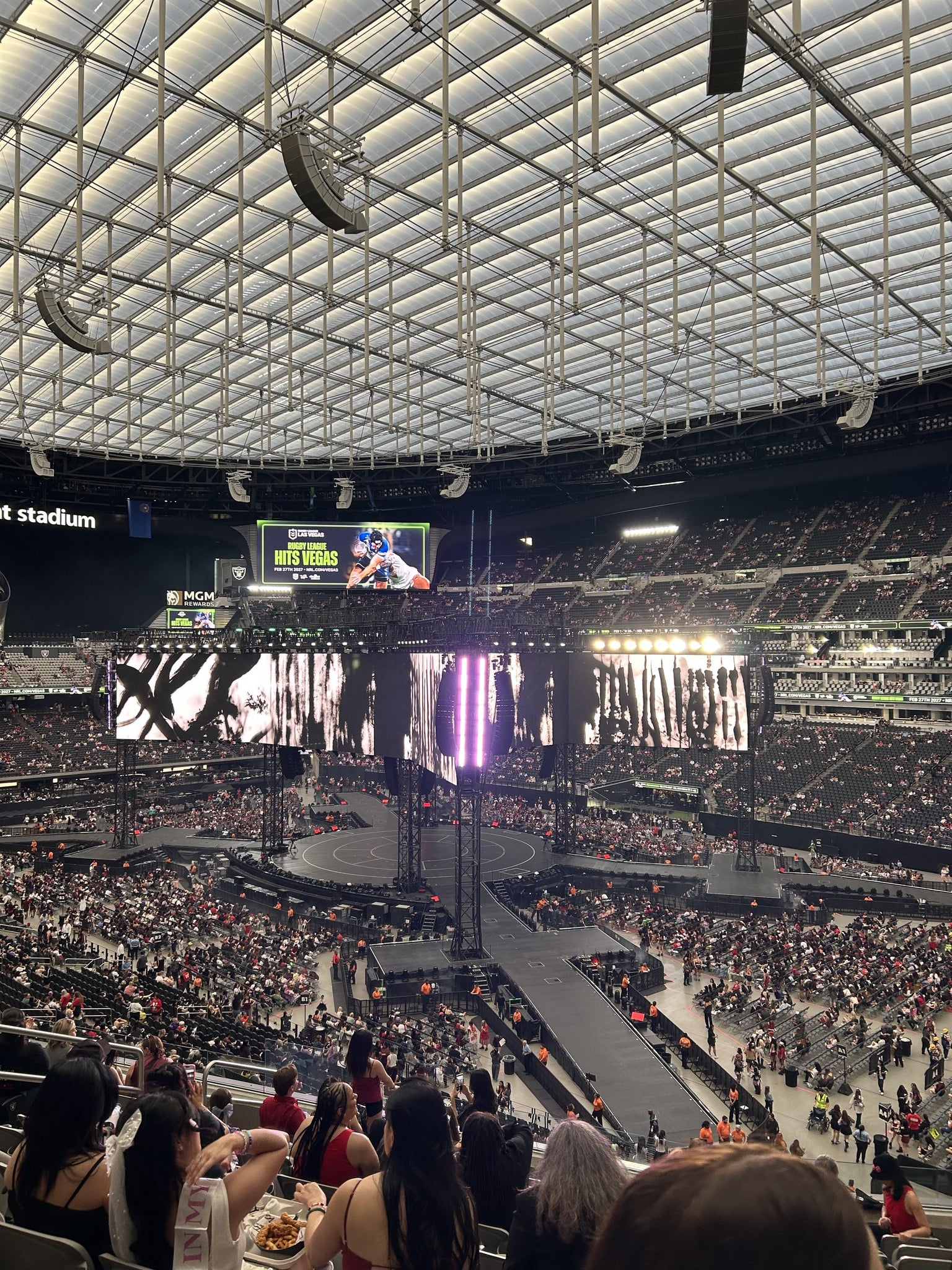 Real Fan View taken from Section 231 at Allegiant Stadium by Abigail J