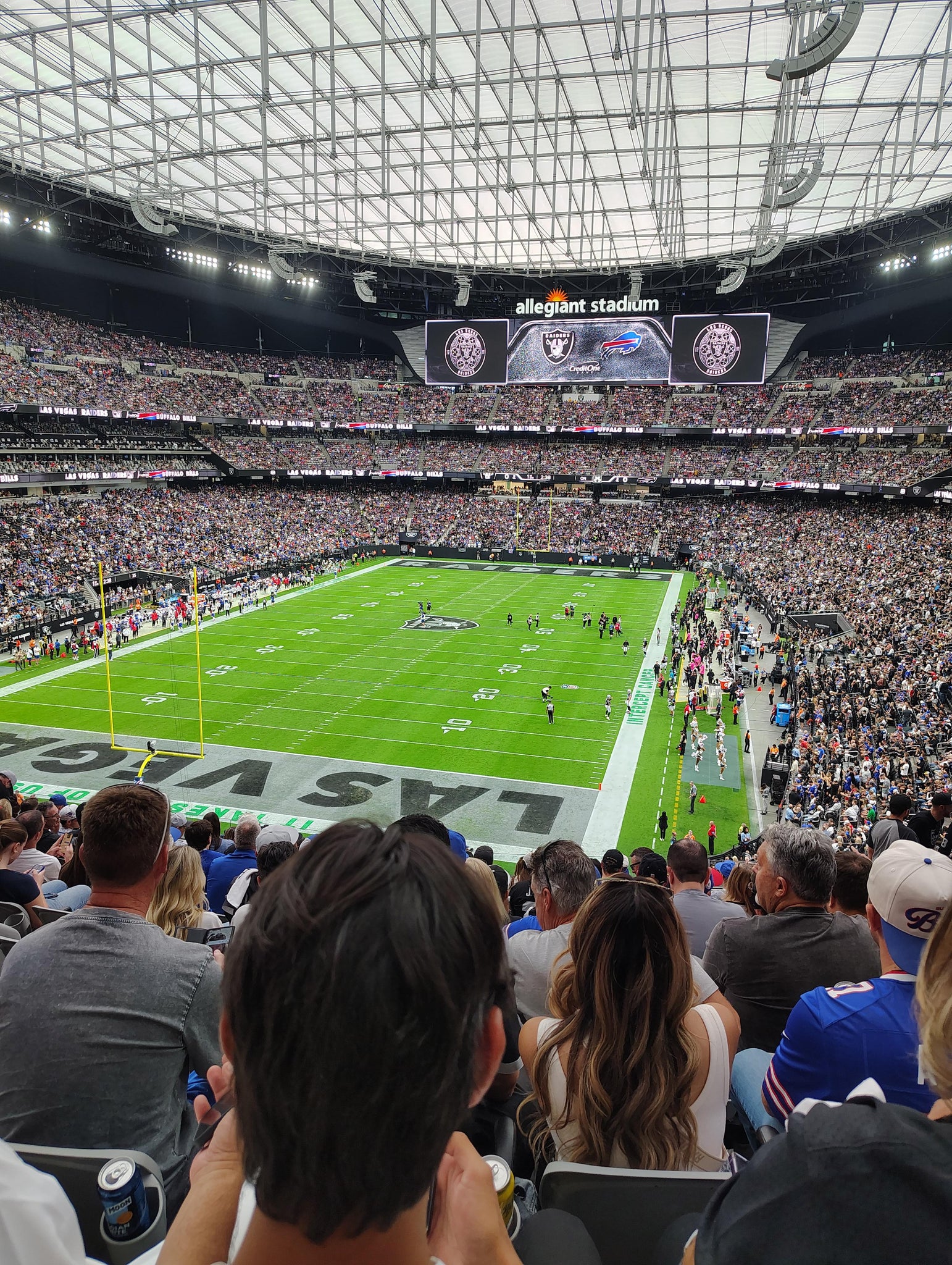 Real Fan View taken from Section 247 at Allegiant Stadium by Christy H