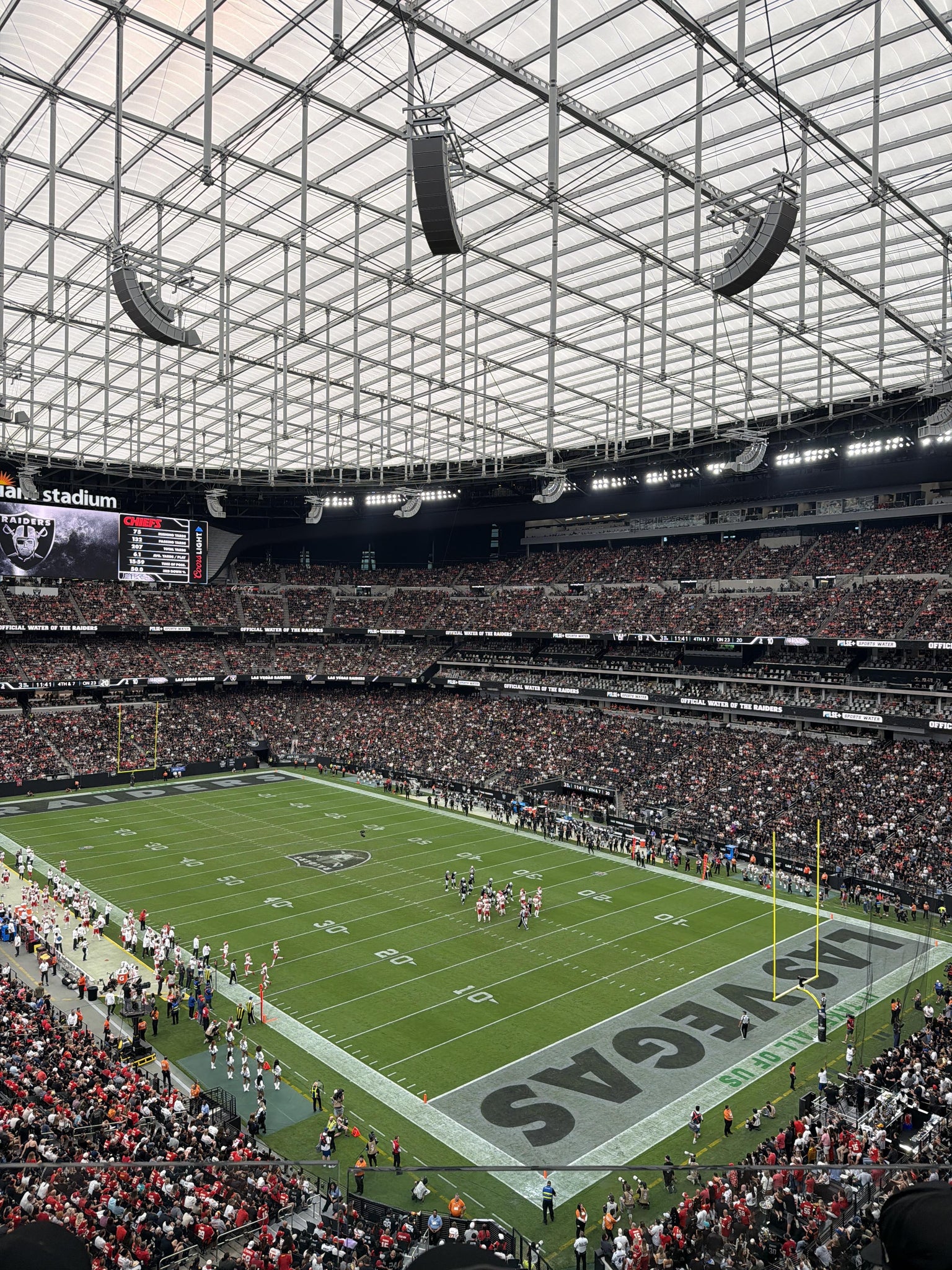Real Fan View taken from Section 305 at Allegiant Stadium by Anonymous User