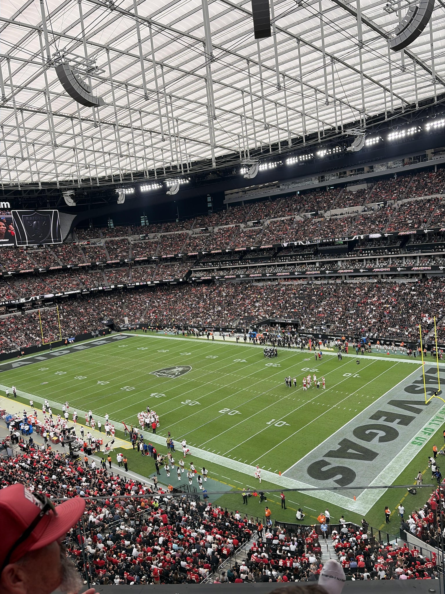 Real Fan View taken from Section 306 at Allegiant Stadium by Robin H