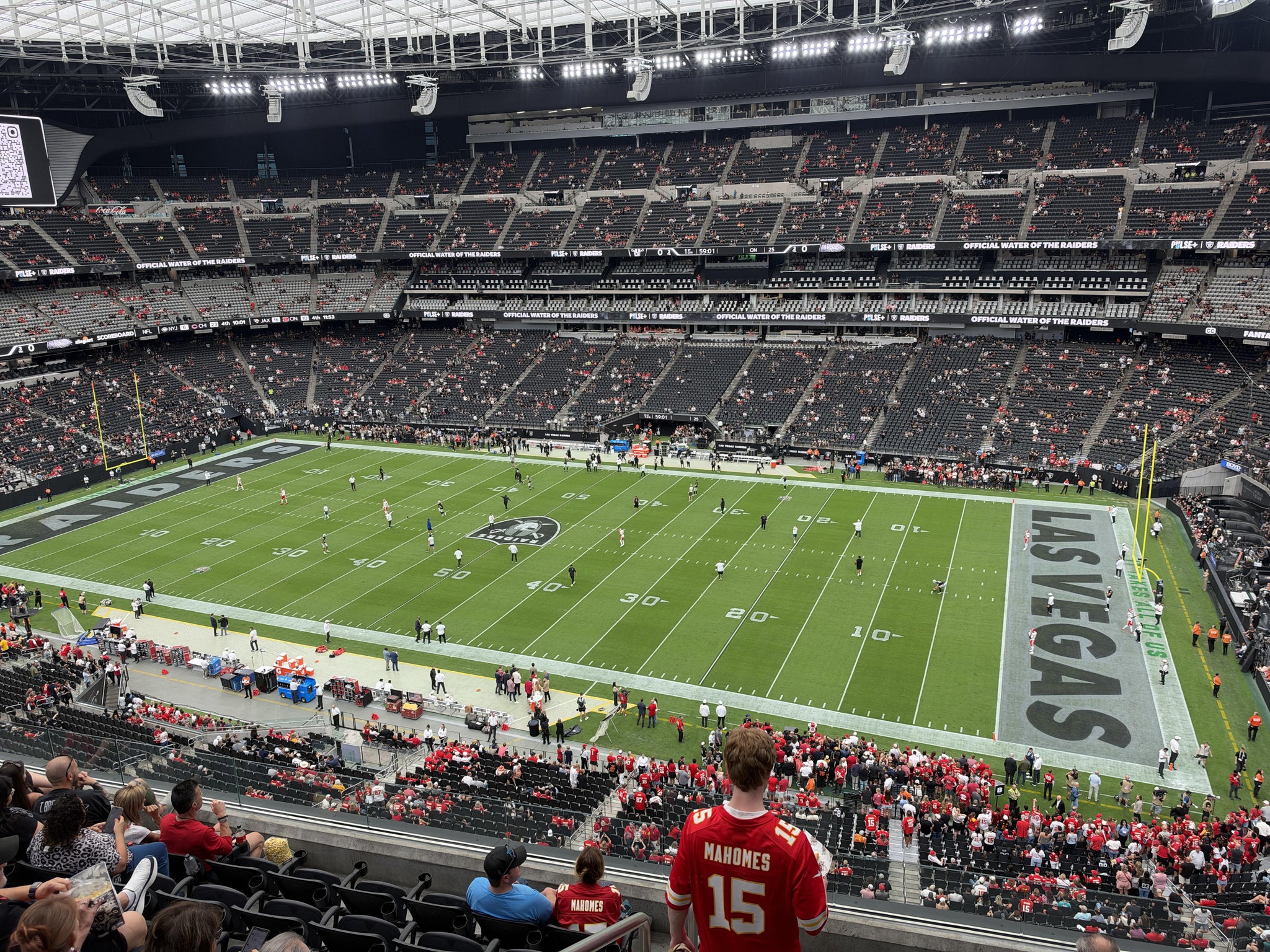 Real Fan View taken from Section 308 at Allegiant Stadium by Tonya G